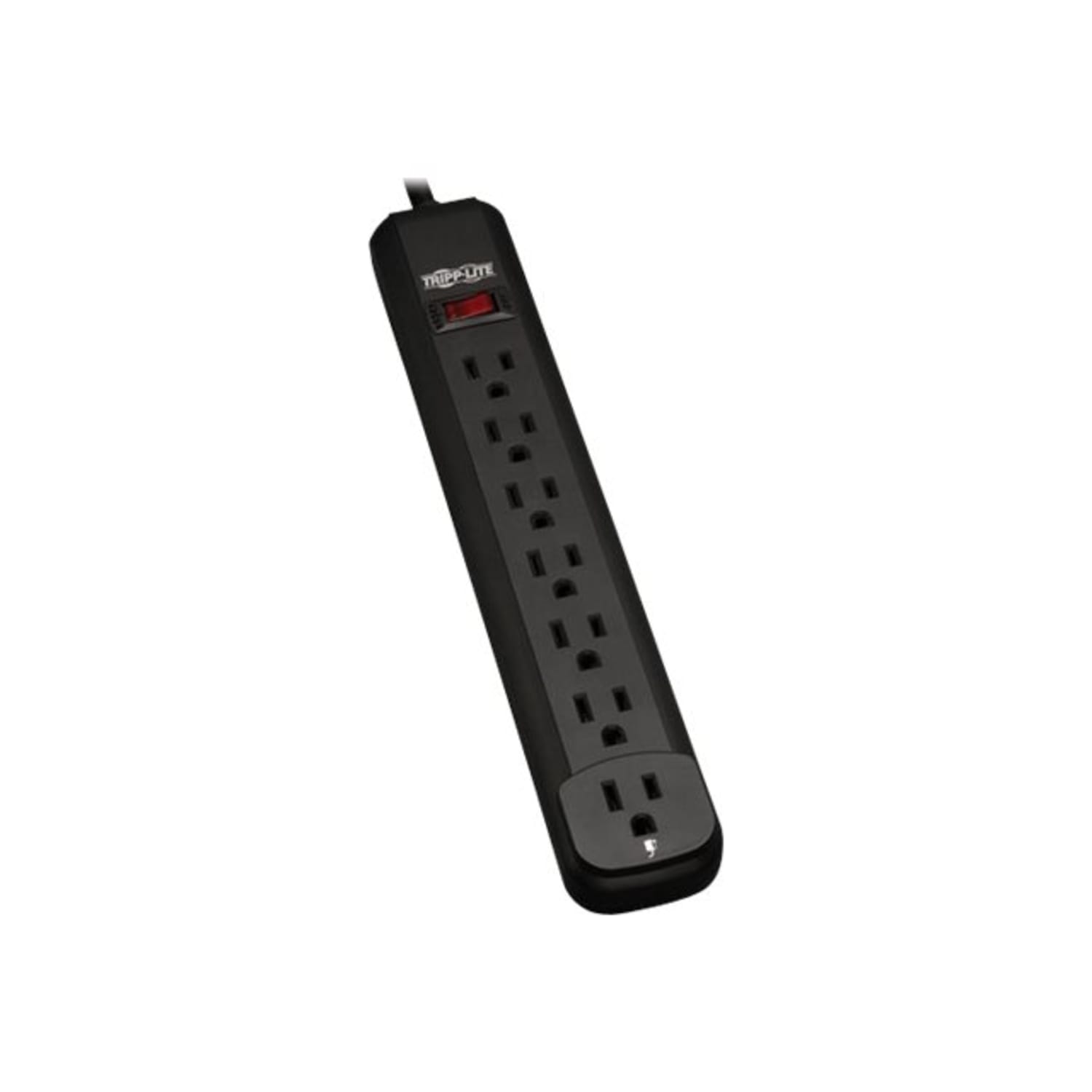 Tripp Lite Power Strip 120V 5-15R 7 Outlet 12ft Cord 5-15P Black - Power strip - 15 A - AC 120 V - 1.8 kW - PS712B