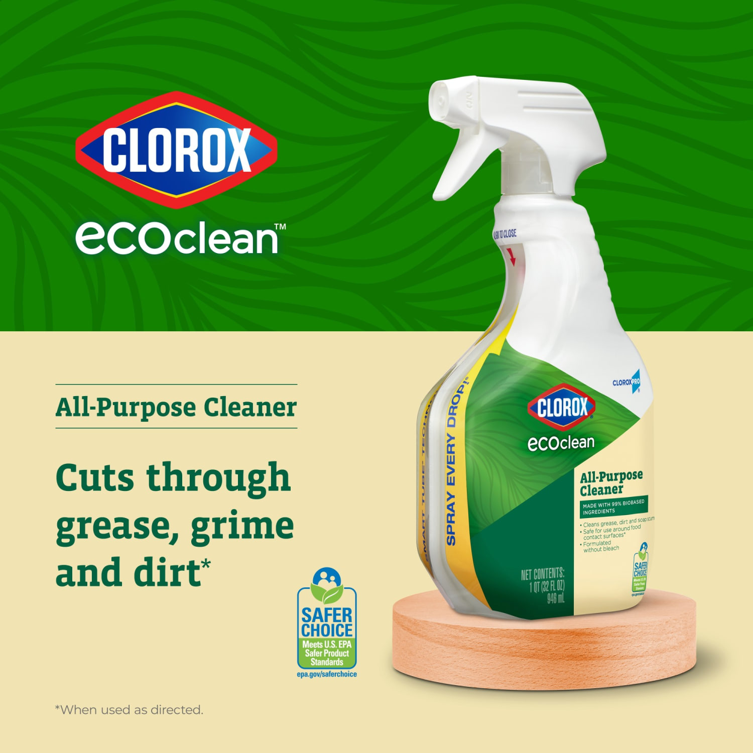 Clorox CloroxPro EcoClean All-Purpose Cleaner Spray Bottles, 32 Oz, Pack Of 9 Bottles - Image 5