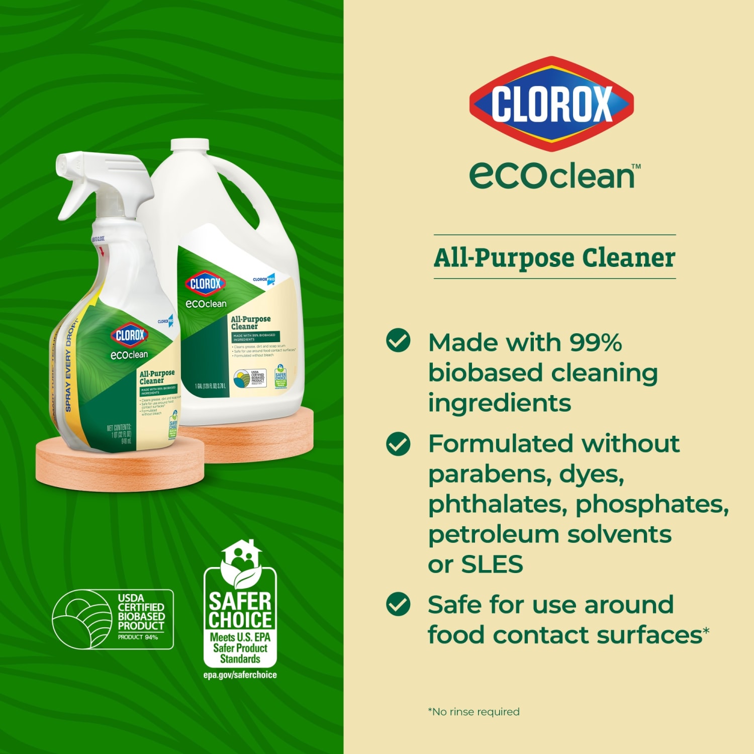 Clorox CloroxPro EcoClean All-Purpose Cleaner Spray Bottles, 32 Oz, Pack Of 9 Bottles - Image 6