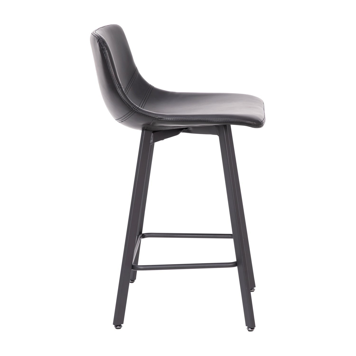 Flash Furniture Caleb Modern Armless Commercial Grade Counter Height Stools Black Set Of 2 Stools PopularChairscom