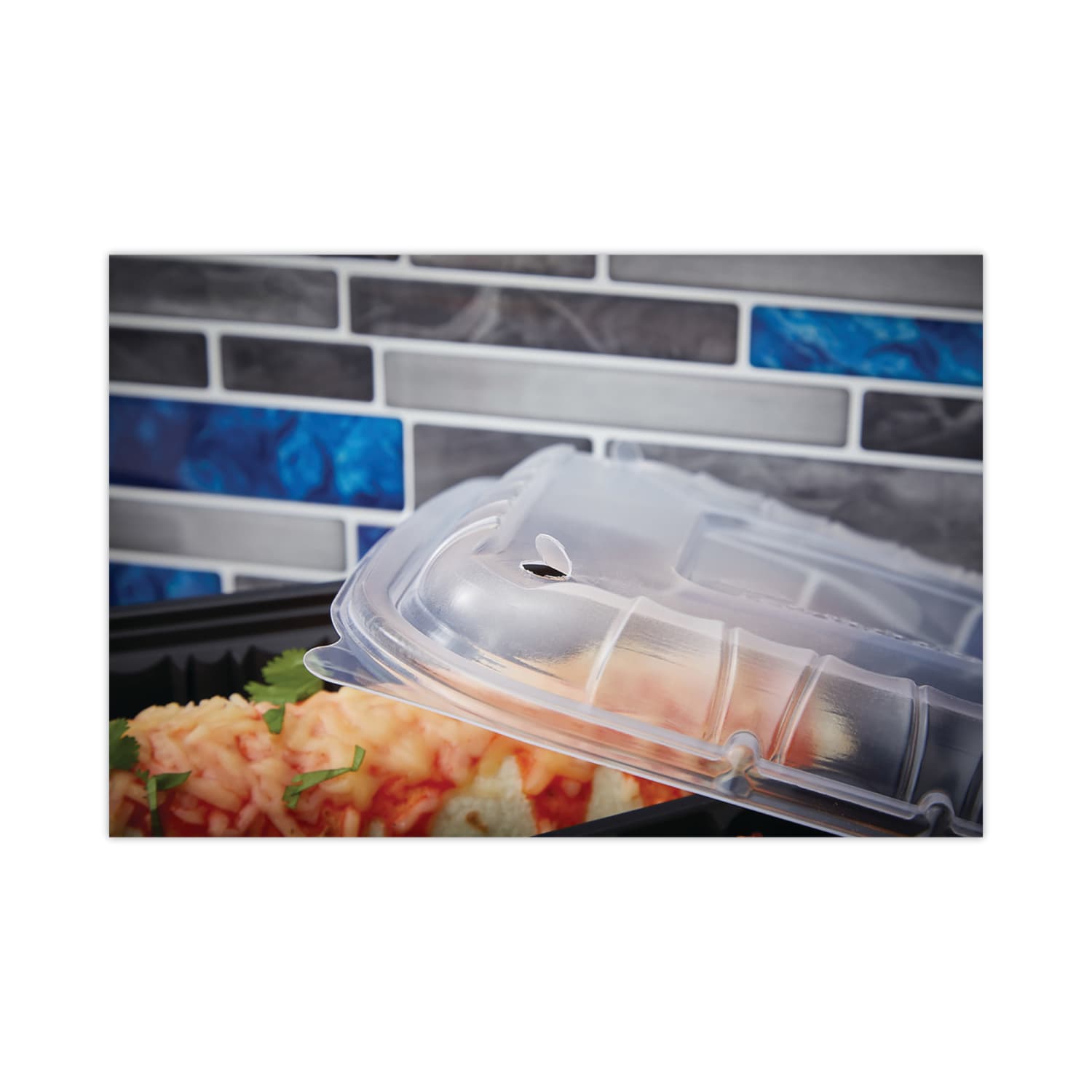 Pactiv Evergreen EarthChoice Entree2Go Vented Lids, Clear, Carton Of 300 - Image 4