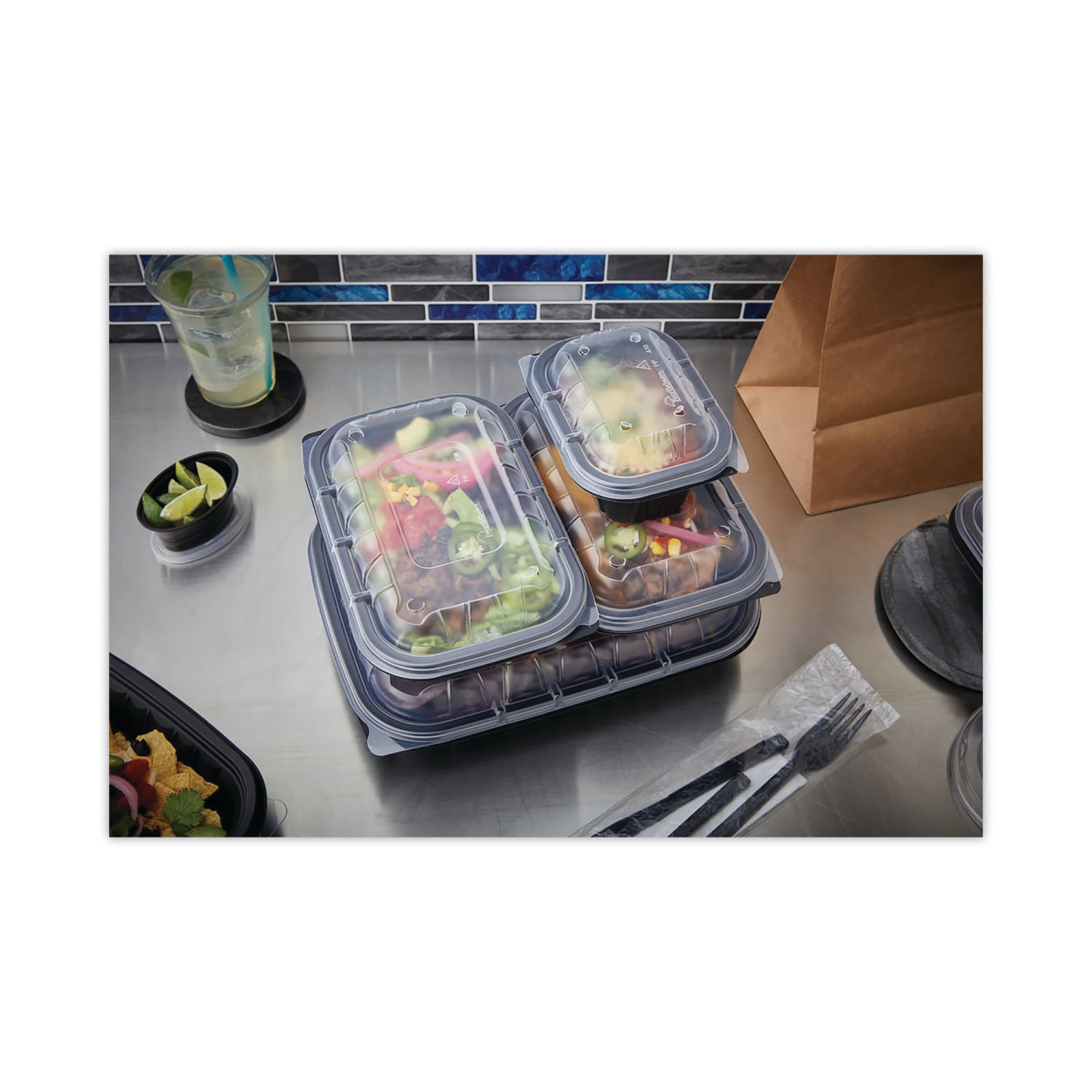Pactiv Evergreen EarthChoice Entree2Go Vented Lids, Clear, Carton Of 300 - Image 5