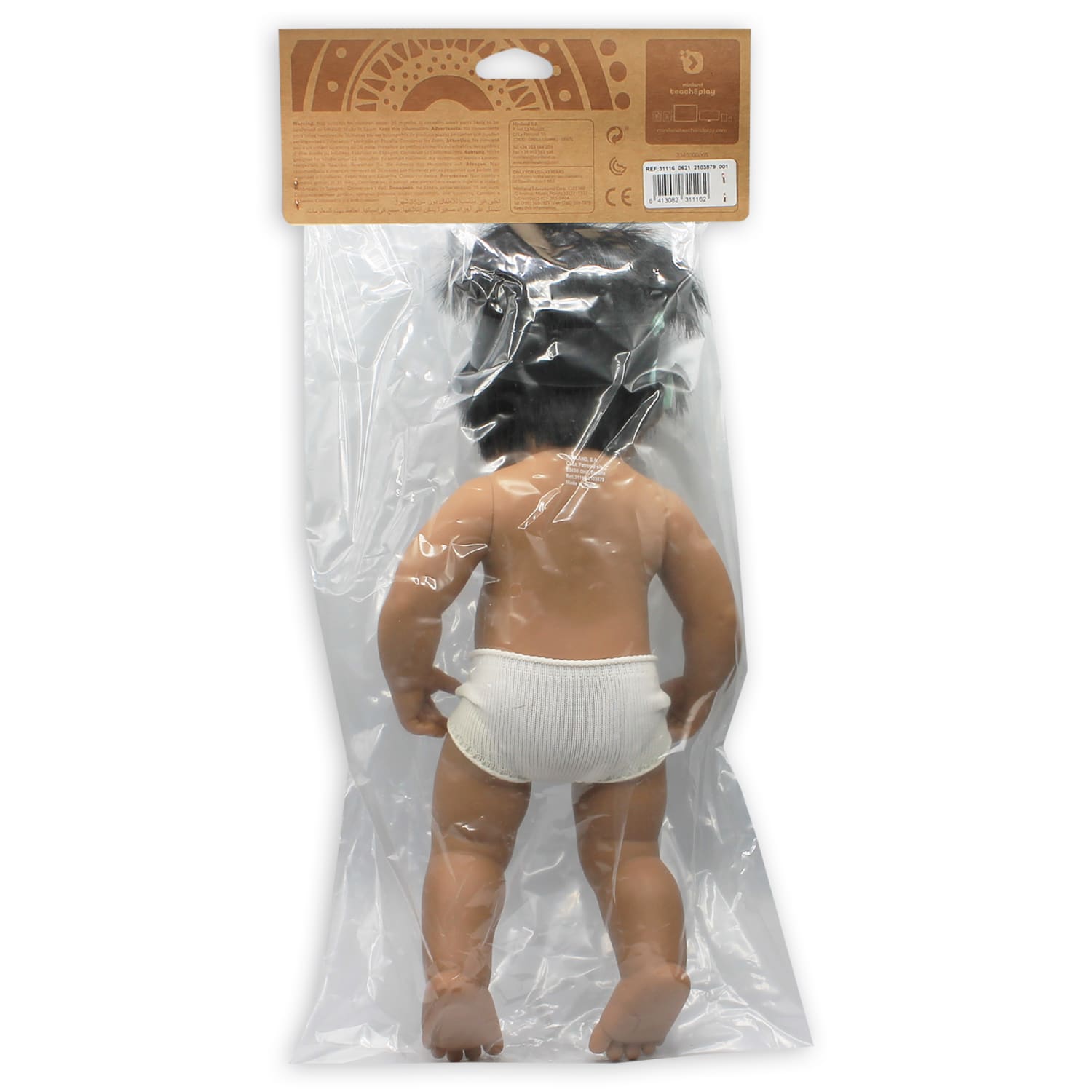 Miniland Educational Baby Doll, 15in, Hispanic Boy With Hearing Aid - Image 4
