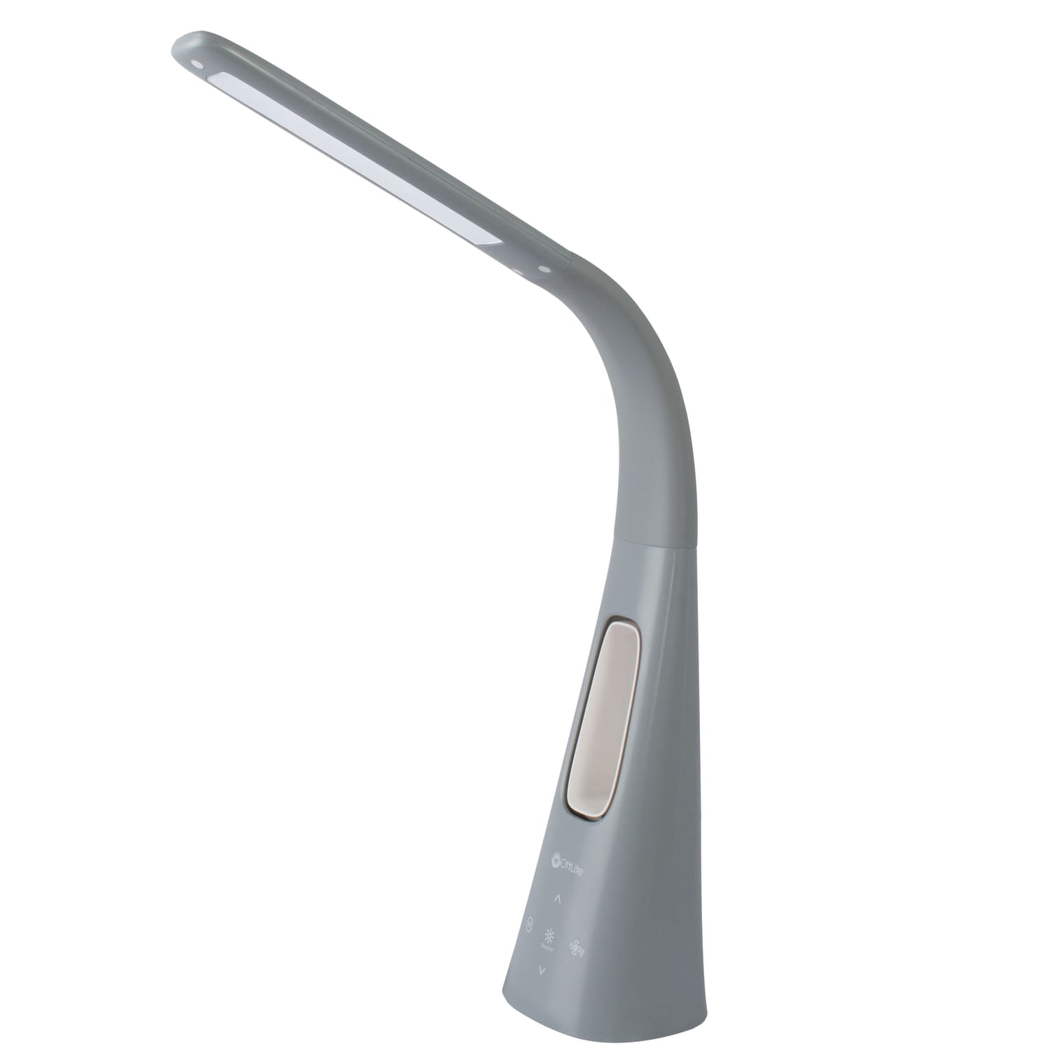 OttLite Cool Breeze LED Fan Lamp, 26-1/2inH, Gray - Image 3