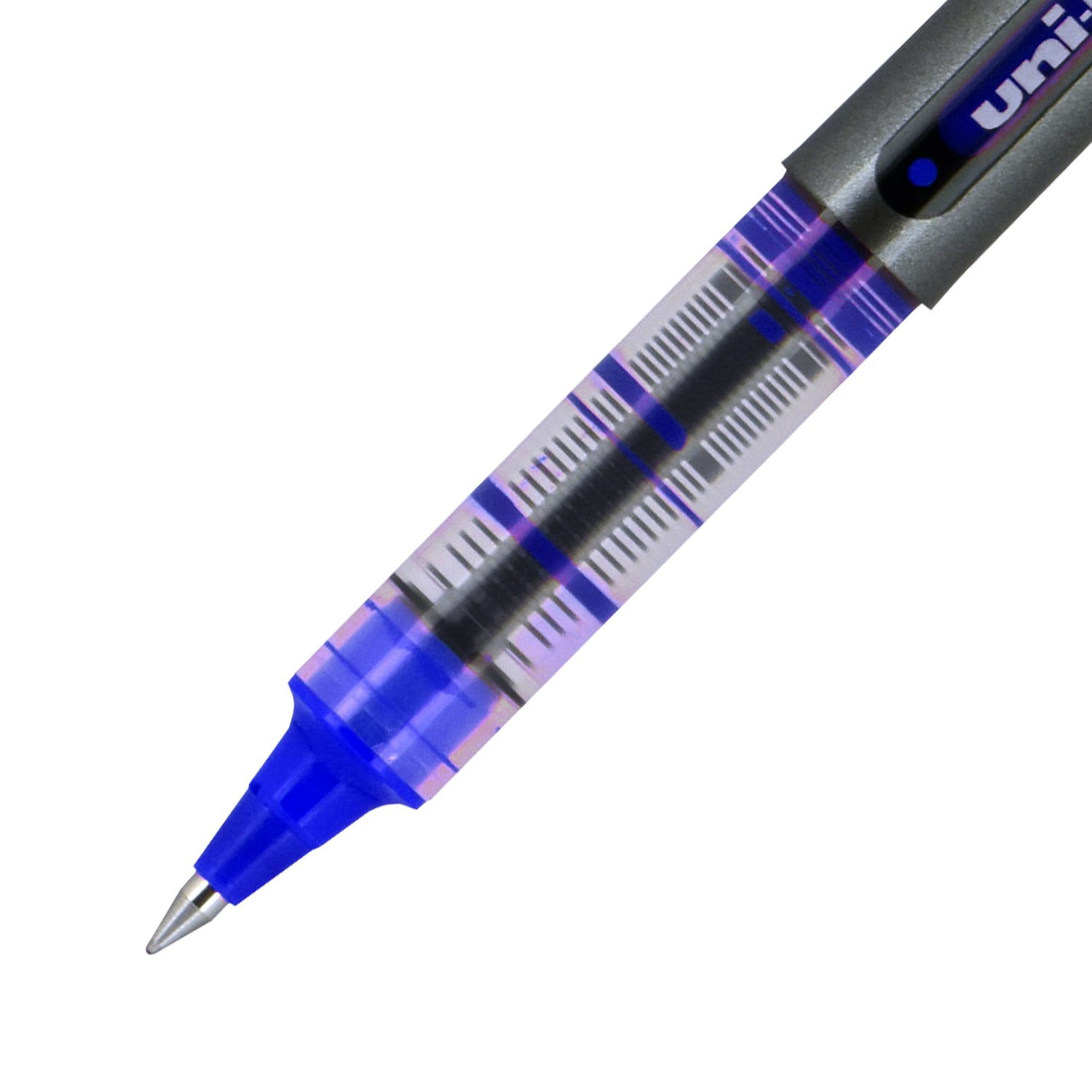 uni-ball Vision Liquid Ink Rollerball Pen, Extra-Fine Point, 0.5 mm, Blue Barrel, Blue Ink - Image 5