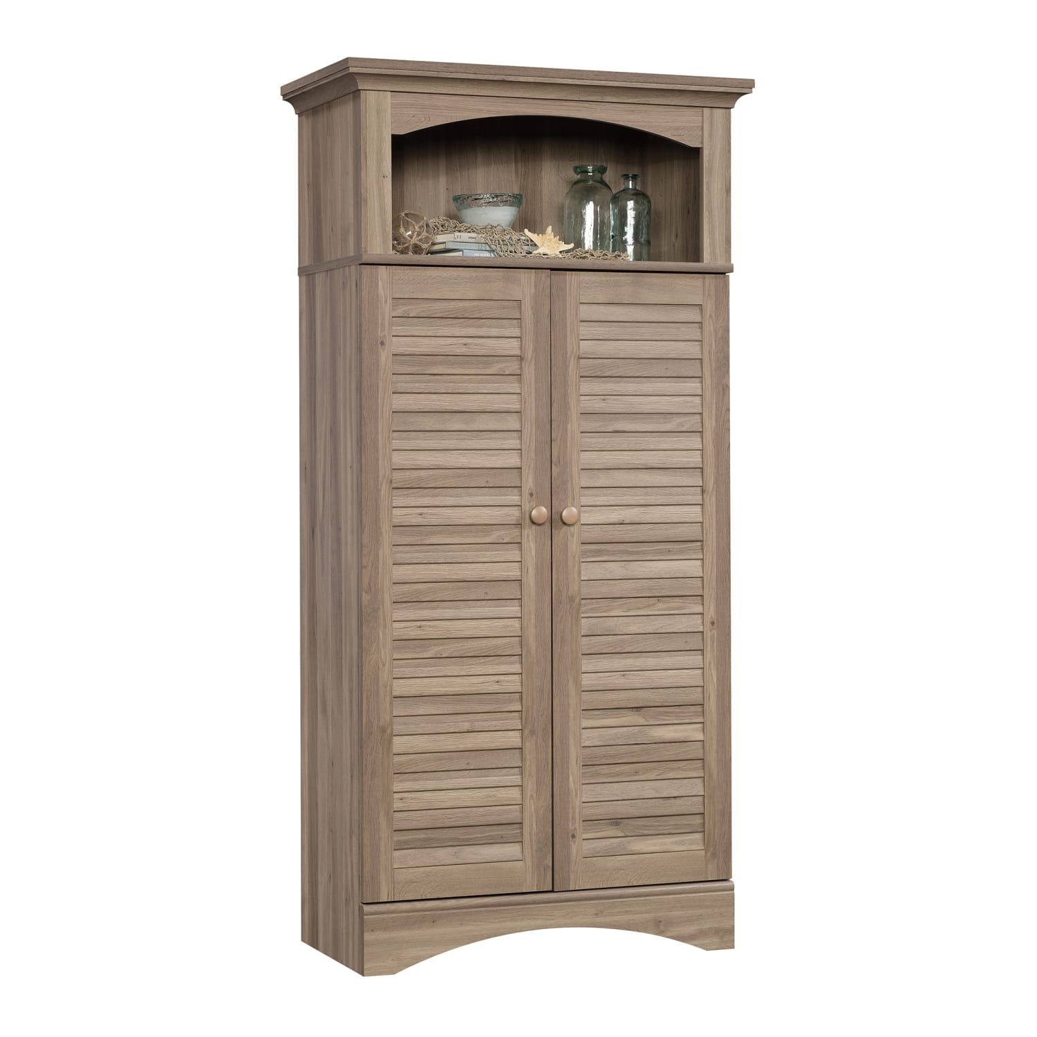 Sauder Harbor View Storage Cabinet, Salt Oak - Image 5