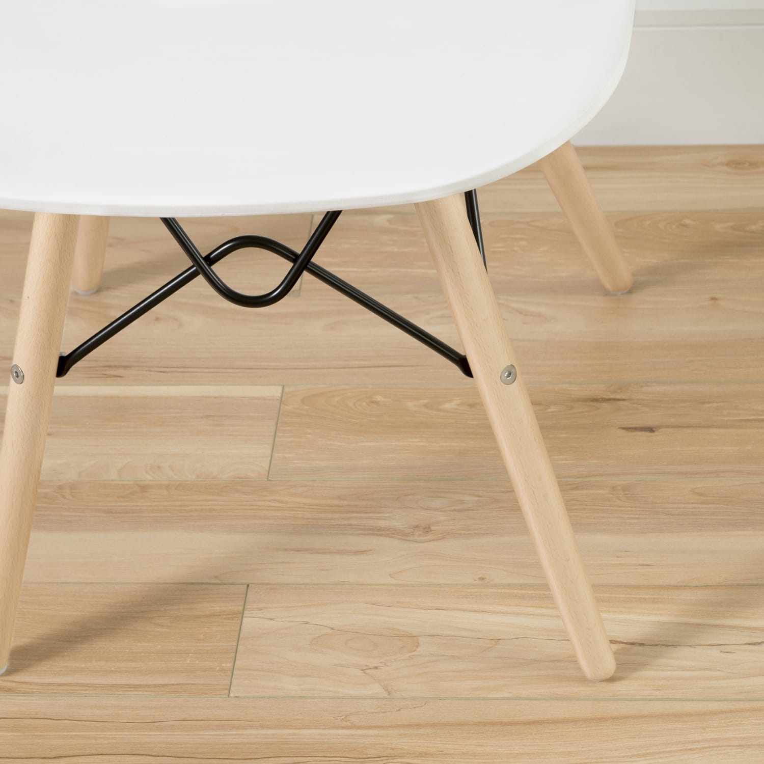 South Shore Annexe Eiffel Style Plastic Mid-Back Office Chair, Pure White - Image 6