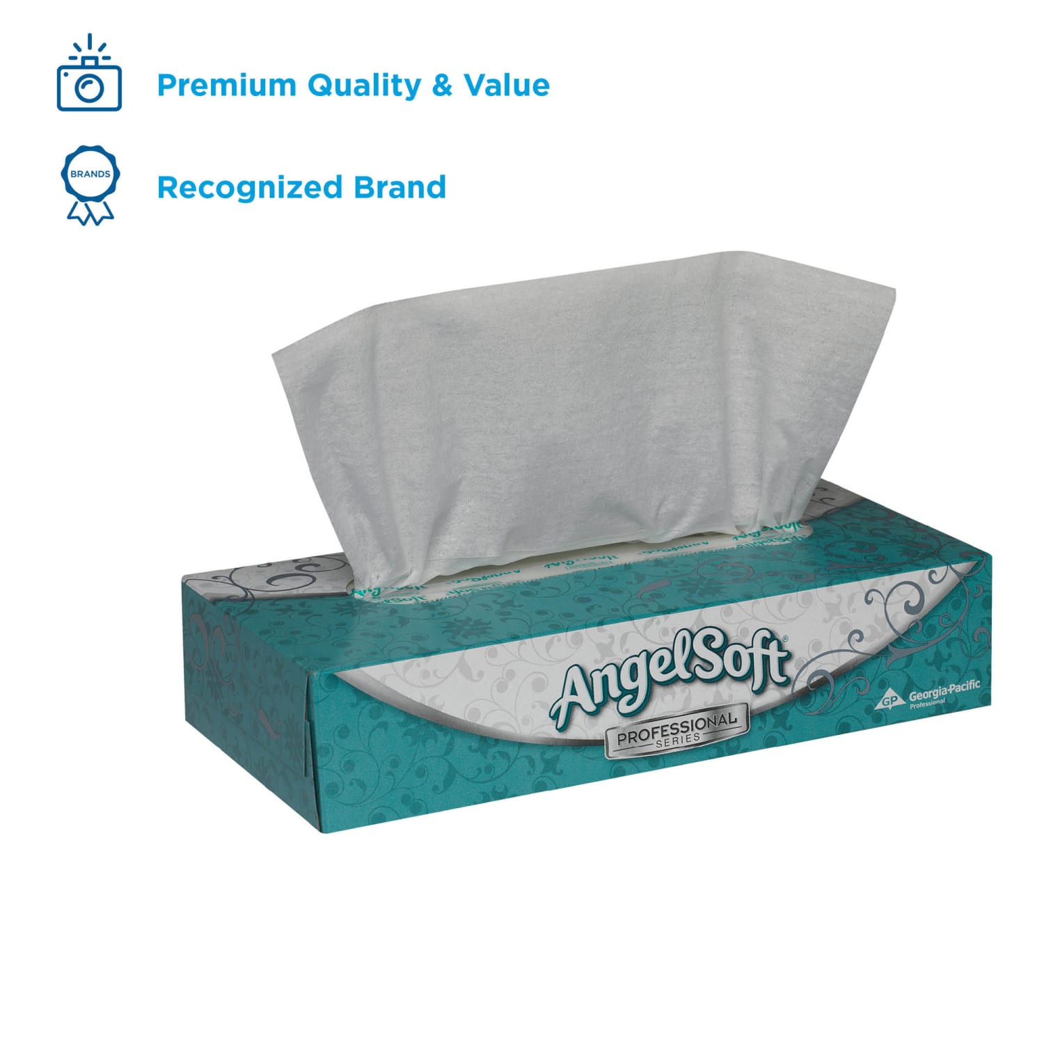 Angel Soft Professional Series 2-Ply Facial Tissue, Box Of 100 Sheets - Image 5