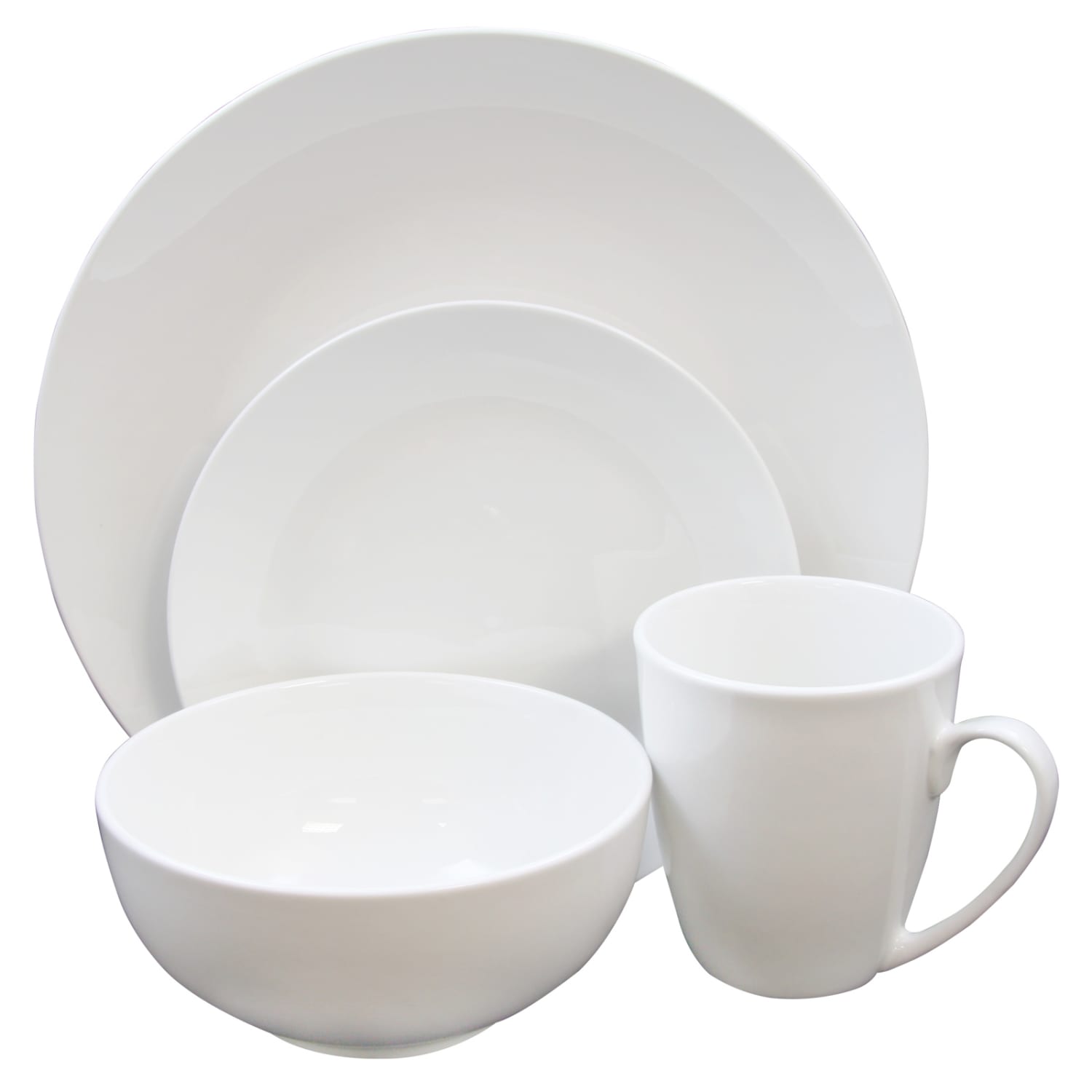 Gibson Home Ogalla 16-Piece Dinnerware Set, White - Image 4