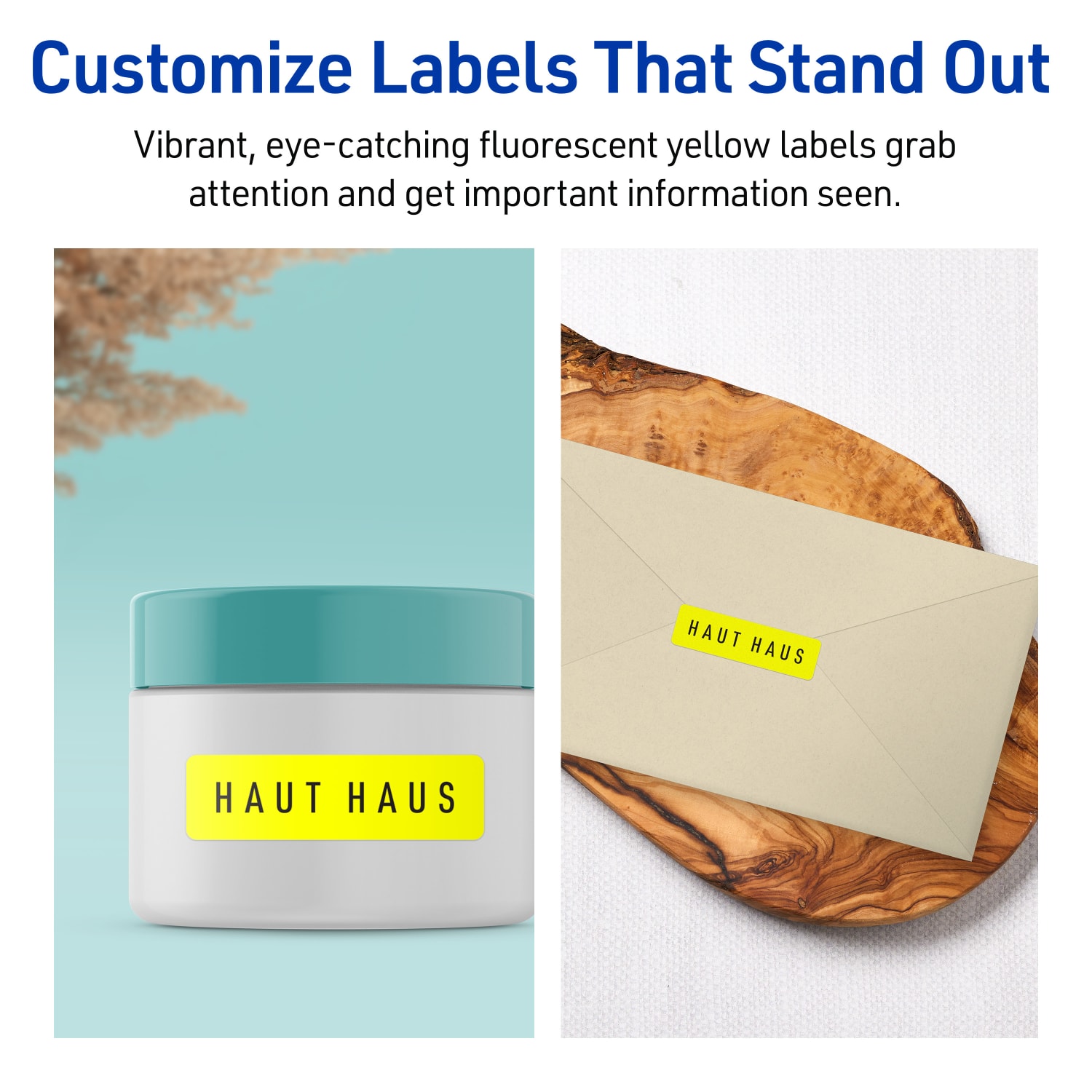 Avery Print-To-The-Edge Labels With Sure Feed Technology And Easy Peel, 94209-NYP80, Rectangle, 2/3in x 1-3/4in, Matte Neon Yellow, Pack of 3520 - Image 4
