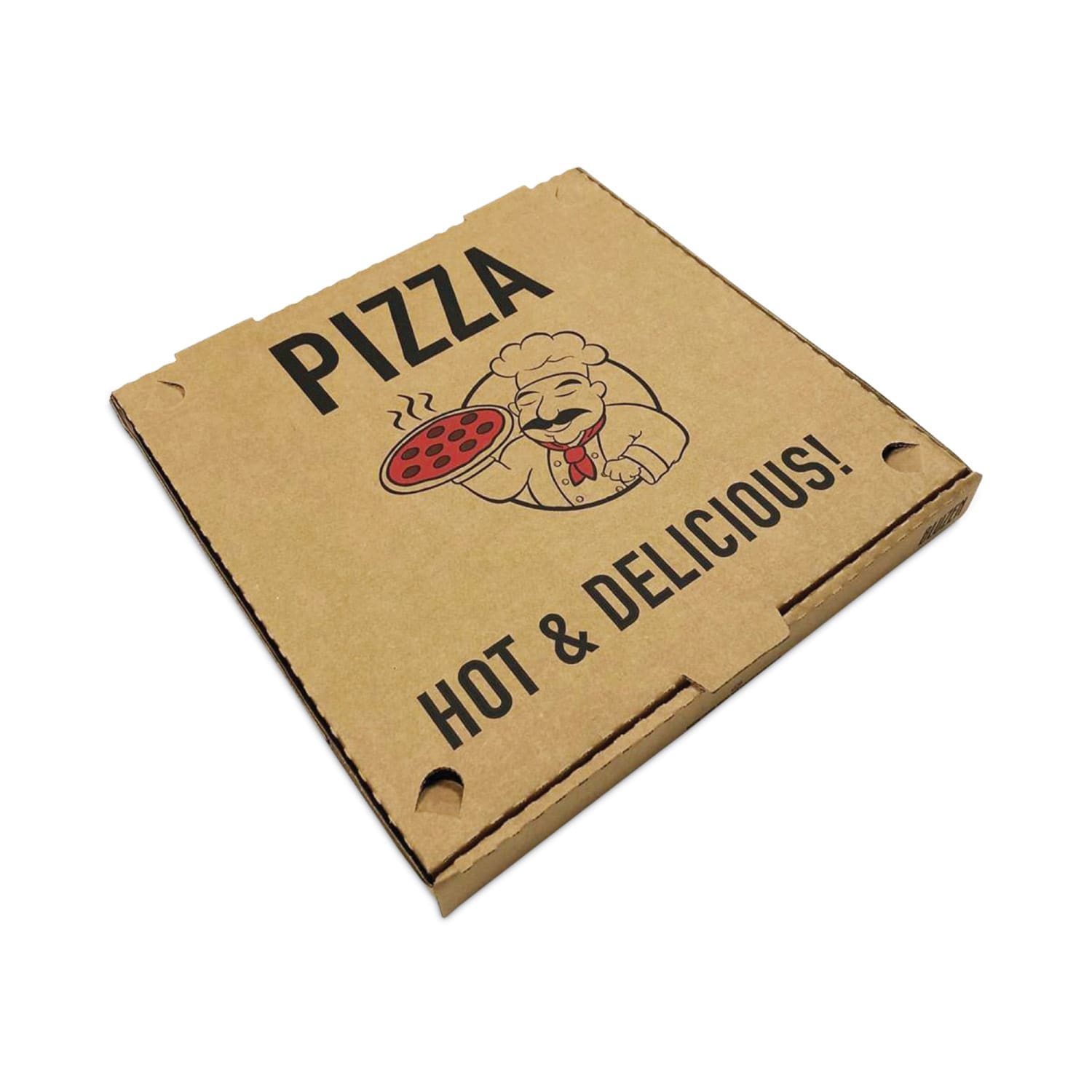 BluTable Pizza Boxes, 2inH x 12inW x 12inD, Kraft, Pack Of 50 Boxes - Image 3