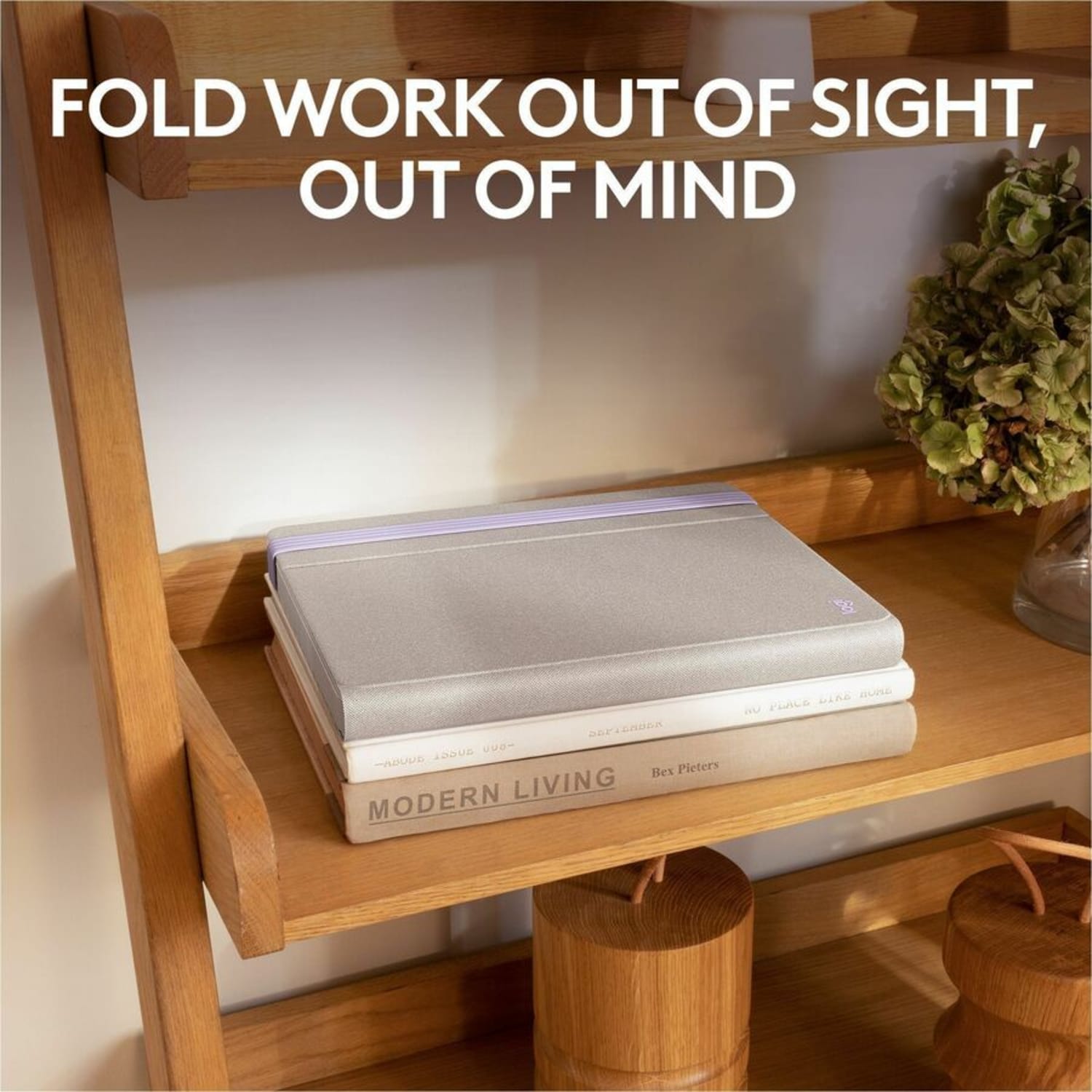 Logitech Casa Pop-Up Desk Work From Home Kit with Laptop Stand, for Laptop/MacBook (10in to 17in), Sand/Off-white - Nordic Calm - Image 6