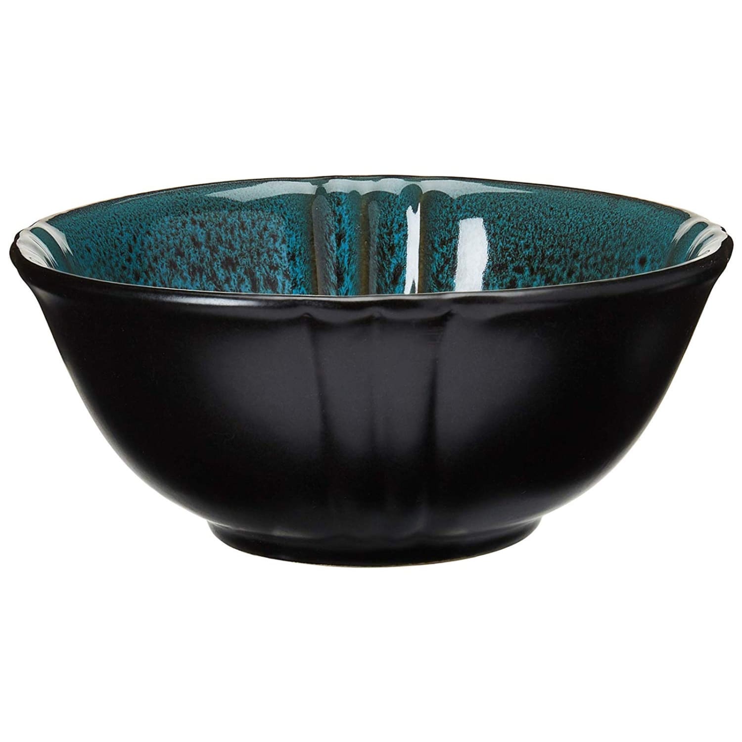 Elama 16-Piece Stoneware Dinnerware Set, Mystic Waves - Image 5