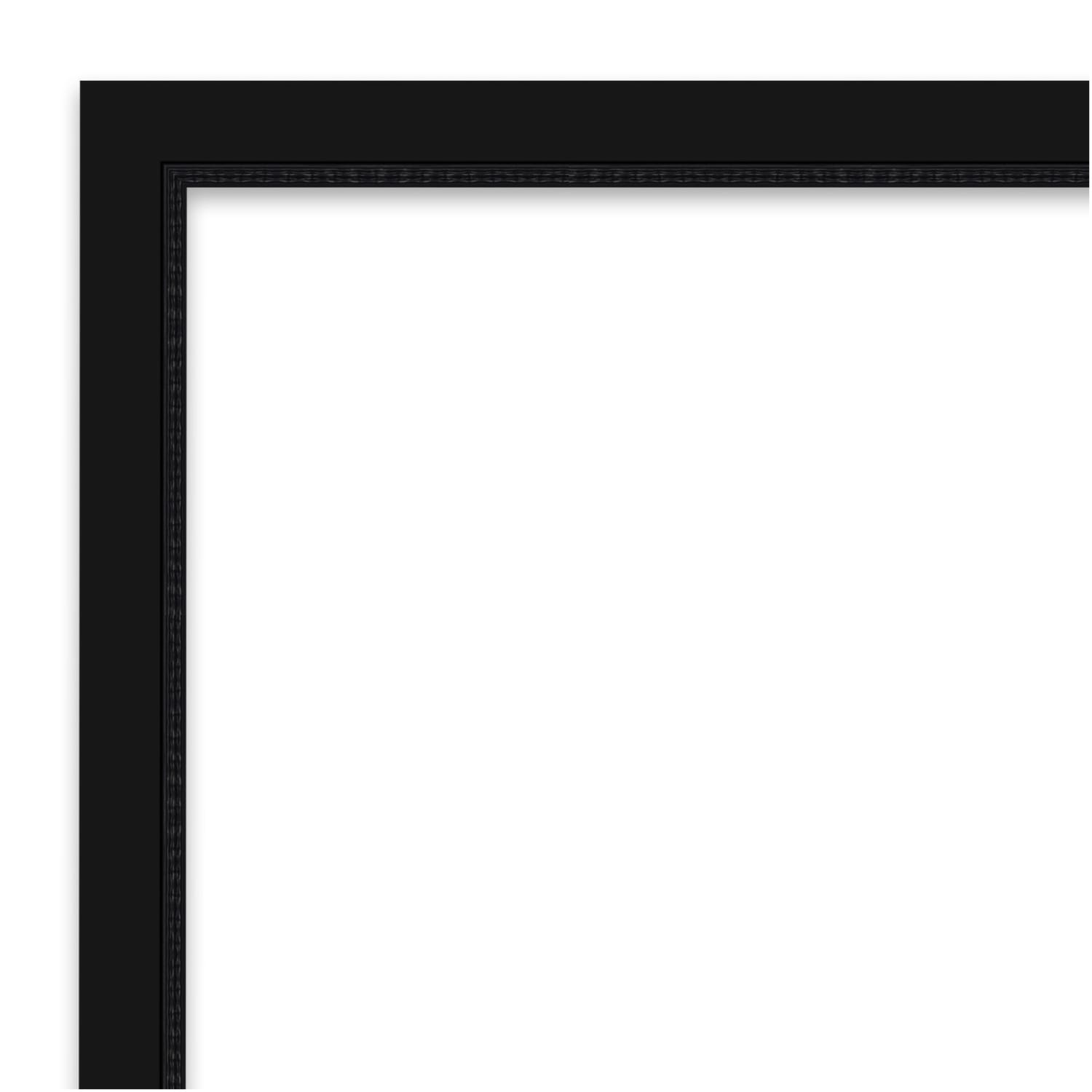Amanti Art Narrow Picture Frame, Opening Size 20in x 24in, Matted To 16in x 20in, 22in x 26in, Avon Black - Image 4