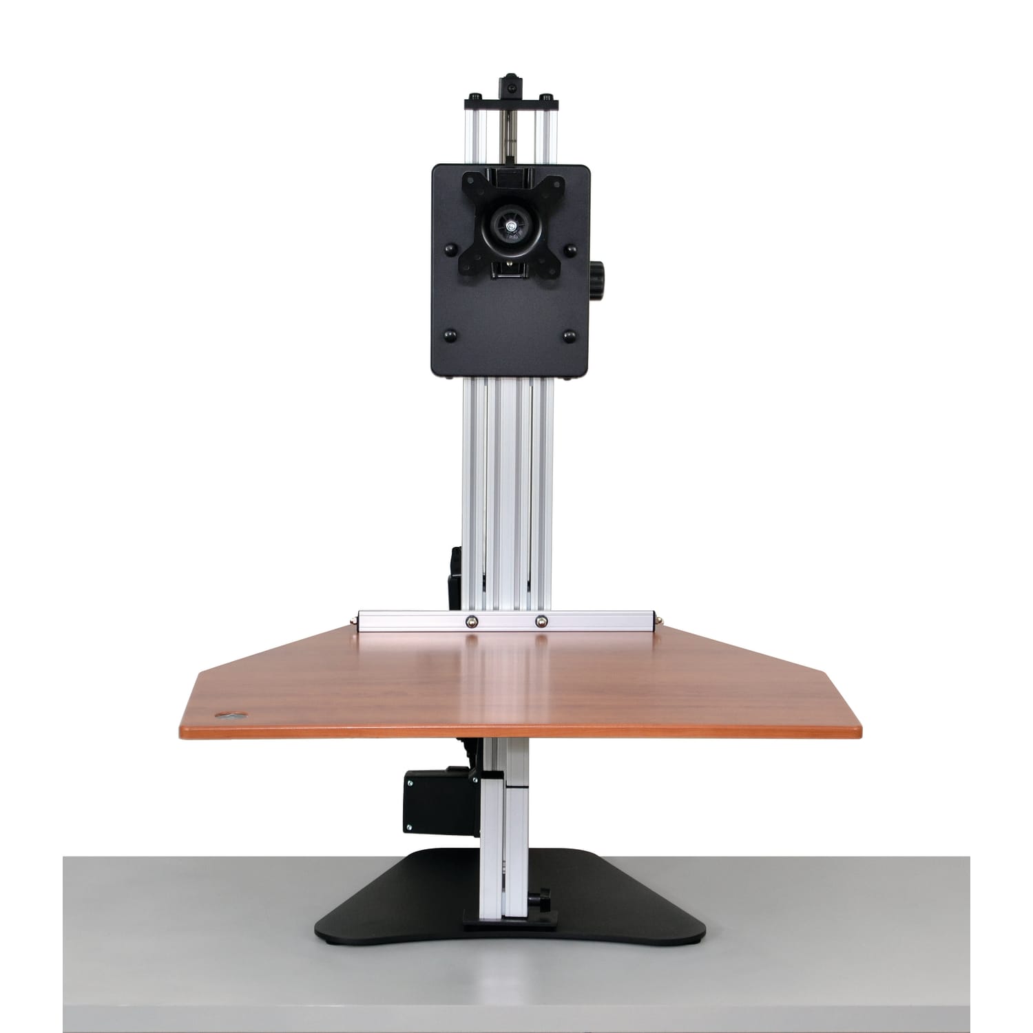 Ergo Desktop Electric Kangaroo Pro Stand, 27 1/2inH x 28inW x 28inD, Cherry, Standard Delivery - Image 3