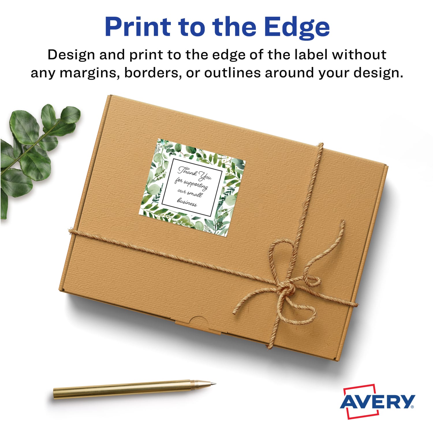 Avery Permanent Labels With Sure Feed, 94107-WMP100, Square, 2in x 2in, White, Pack Of 1,200 - Image 4