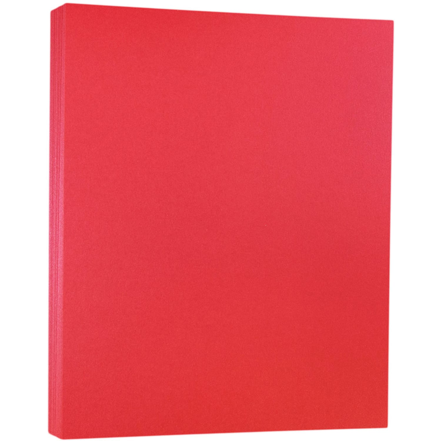 JAM Paper Color Multi-Use Card Stock, Red Metallic, Letter (8.5in x 11in), 80 Lb, Pack Of 25 - Image 3