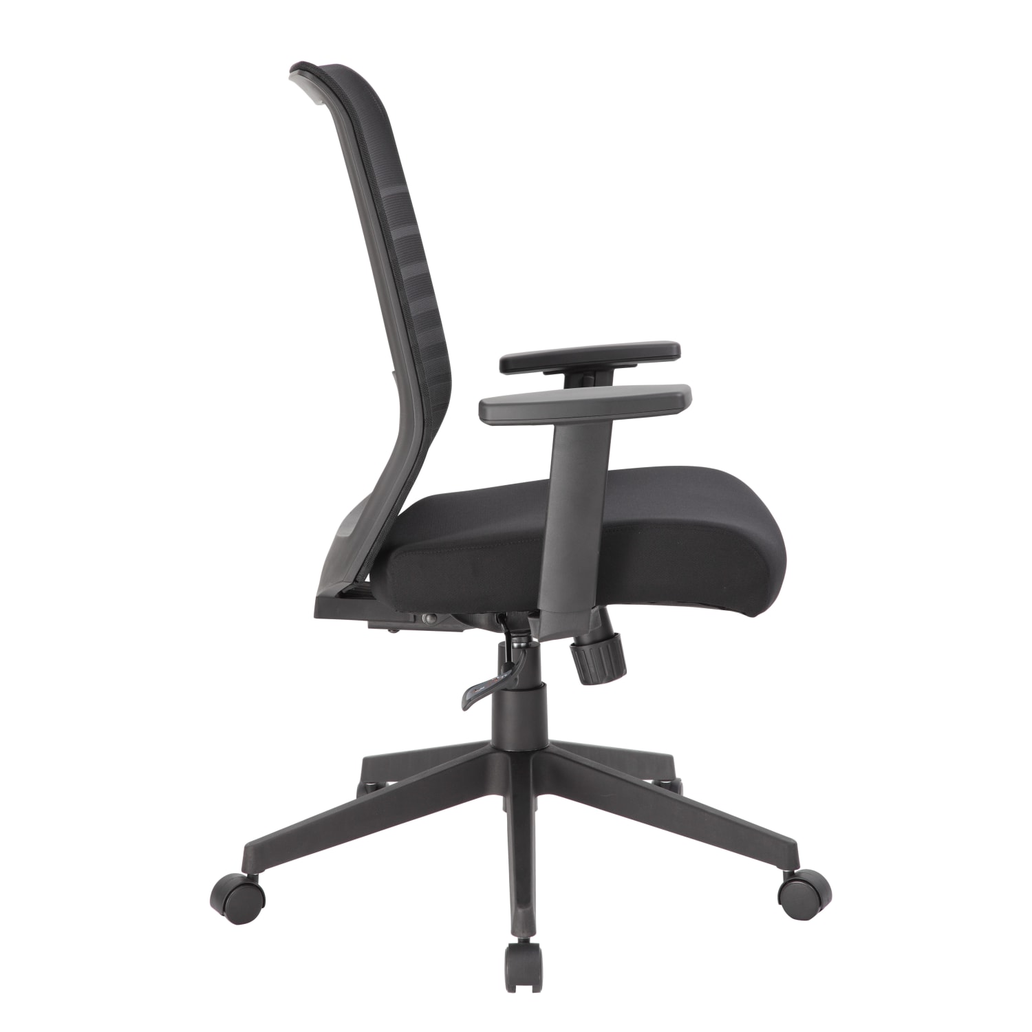 Boss Office Products Mesh Task Chair With T Arms Black PopularChairscom