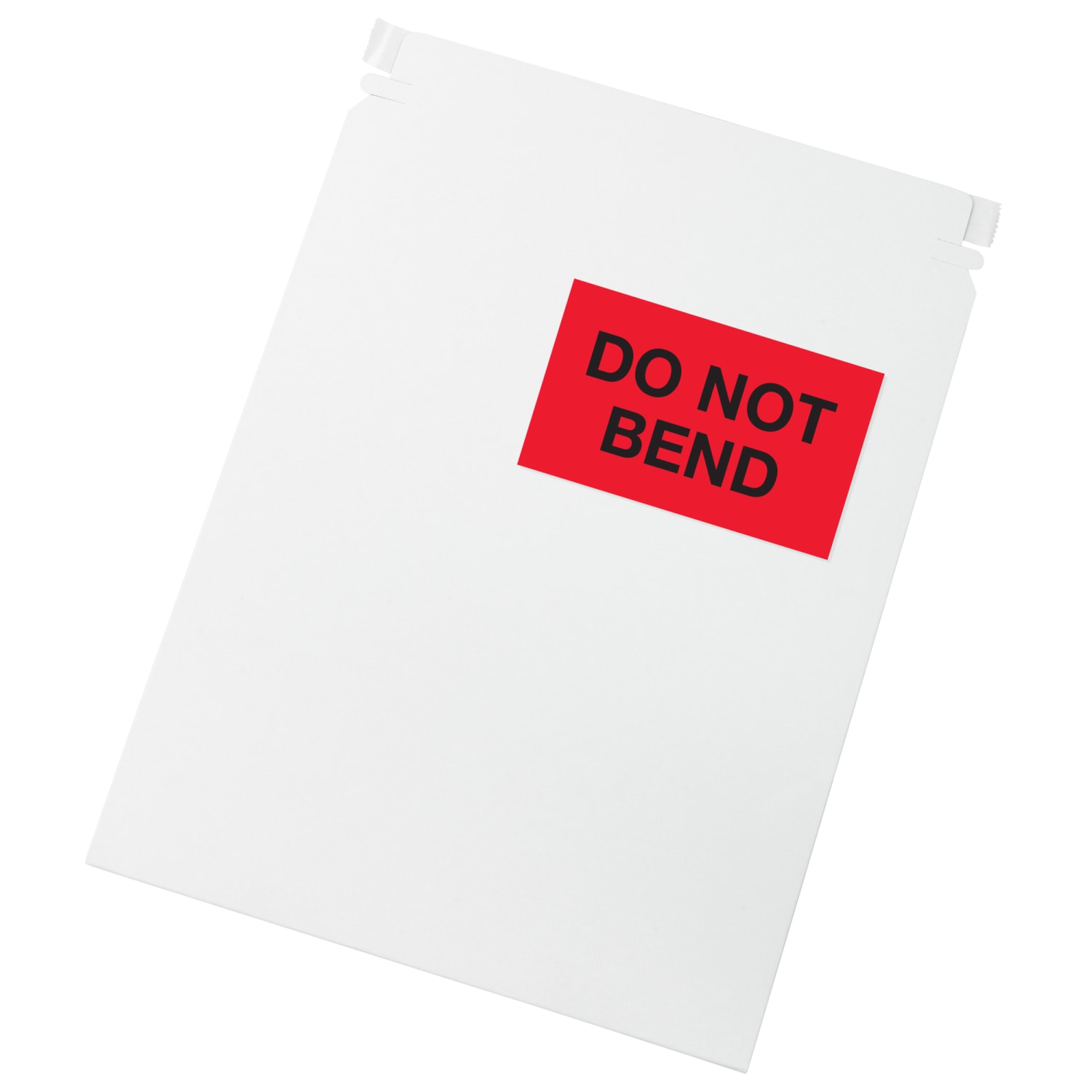Tape Logic Preprinted Shipping Labels, DL1087, Do Not Bend, Rectangle, 3in x 5in, Fluorescent Red, Roll Of 500 - Image 3