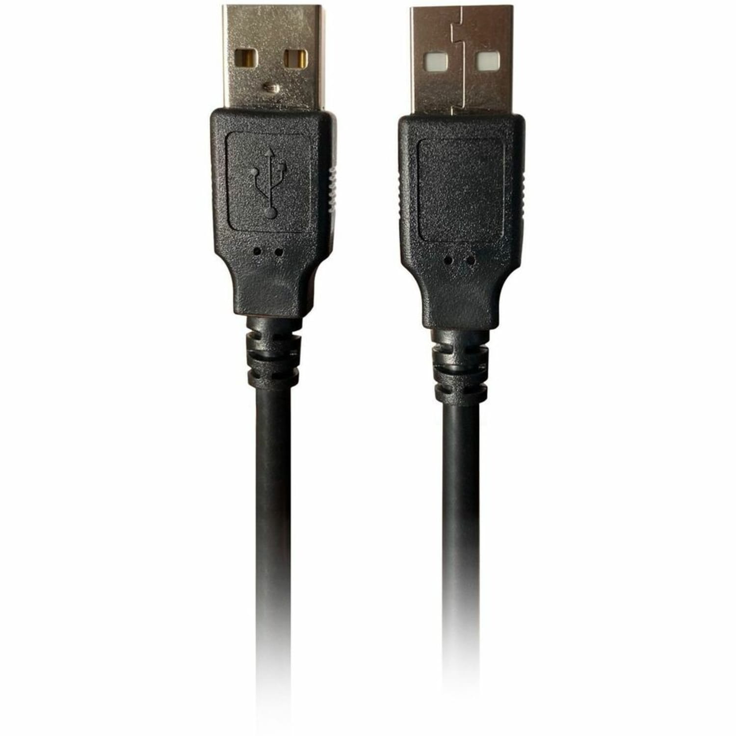 Comprehensive USB 2.0 A to A Cable 10ft - 10 ft USB Data Transfer Cable - First End: 1 x Type A Male USB - Second End: 1 x Type A Male USB - 480 Mbit/s - 28 AWG - Black - Image 3