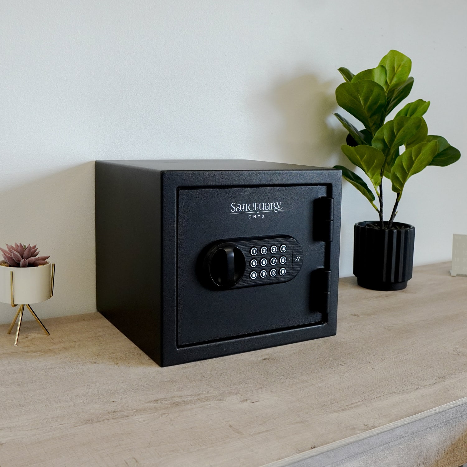 Sanctuary Onyx Fireproof Home And Office Safe With Electronic Lock, 0.5 Cu. Ft. Capacity, Matte Black - Image 5