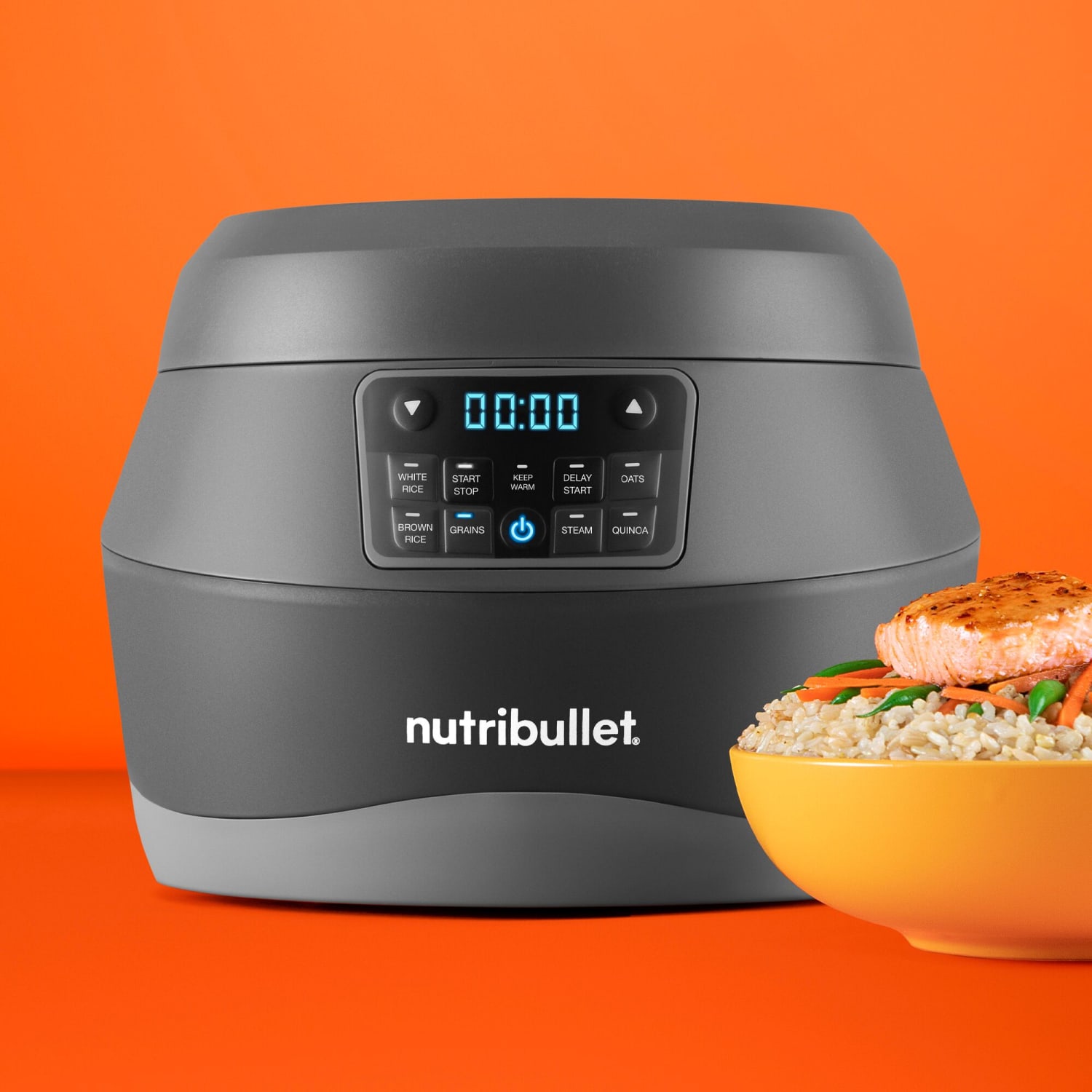 Nutribullet 2.5-Quart EveryGrain Cooker, 8-5/8inH x 10-5/8inW x 11-7/16inD, Black - Image 3