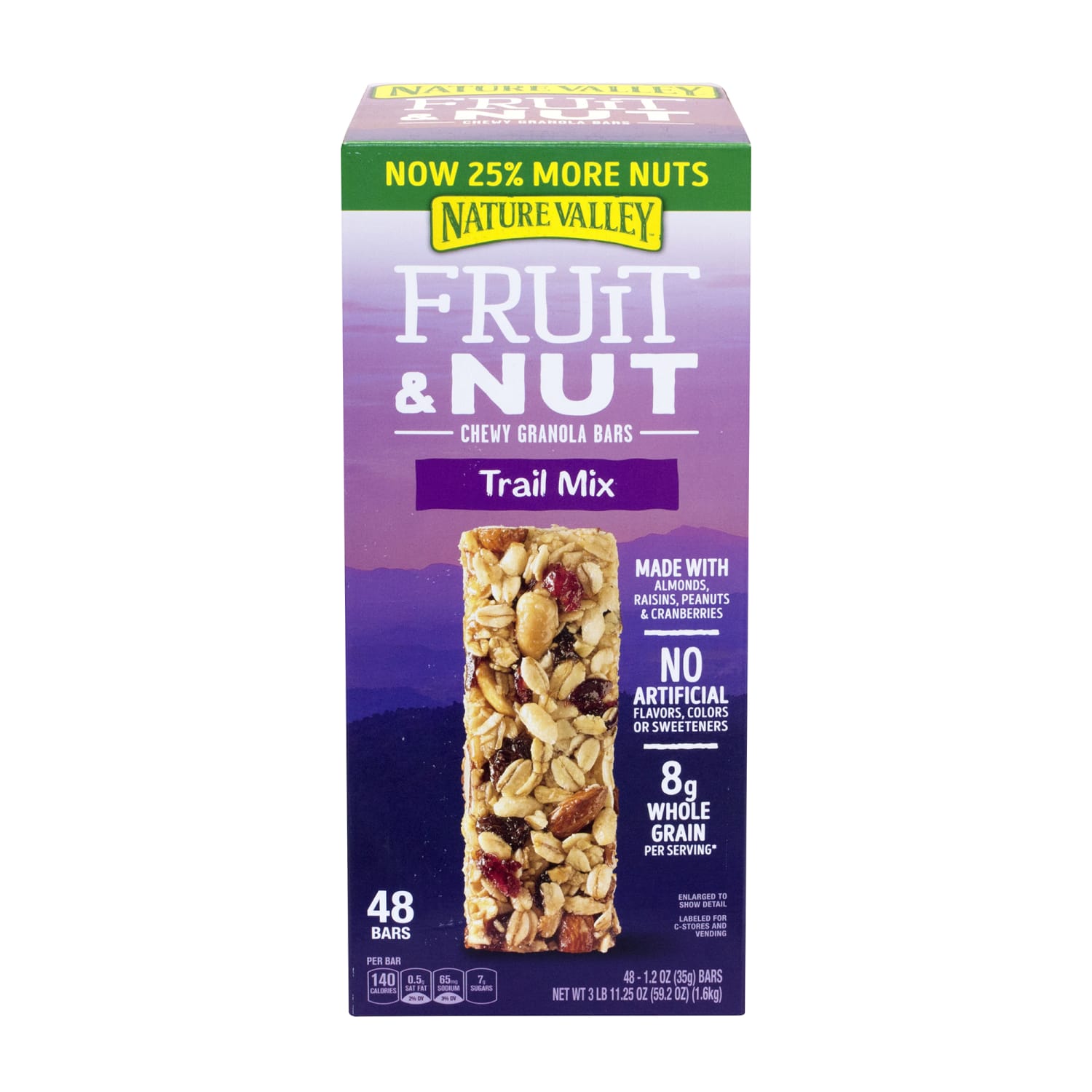 NATURE VALLEY Fruit & Nut Trail Mix Chewy Granola Bars, 48 Count - Image 3
