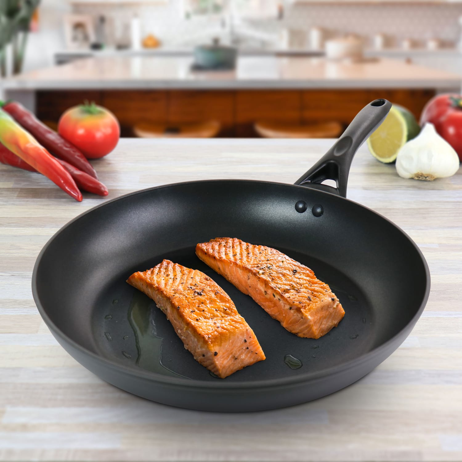Oster Non-Stick Aluminum Frying Pan, 12in, Black - Image 5