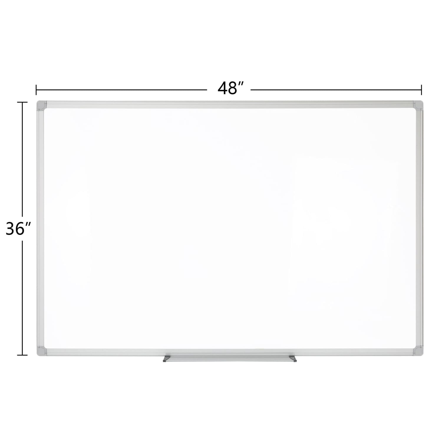 WorkPro Porcelain Magnetic Dry-Erase Whiteboard, 36in x 48in, Aluminum Frame With Silver Finish - Image 4