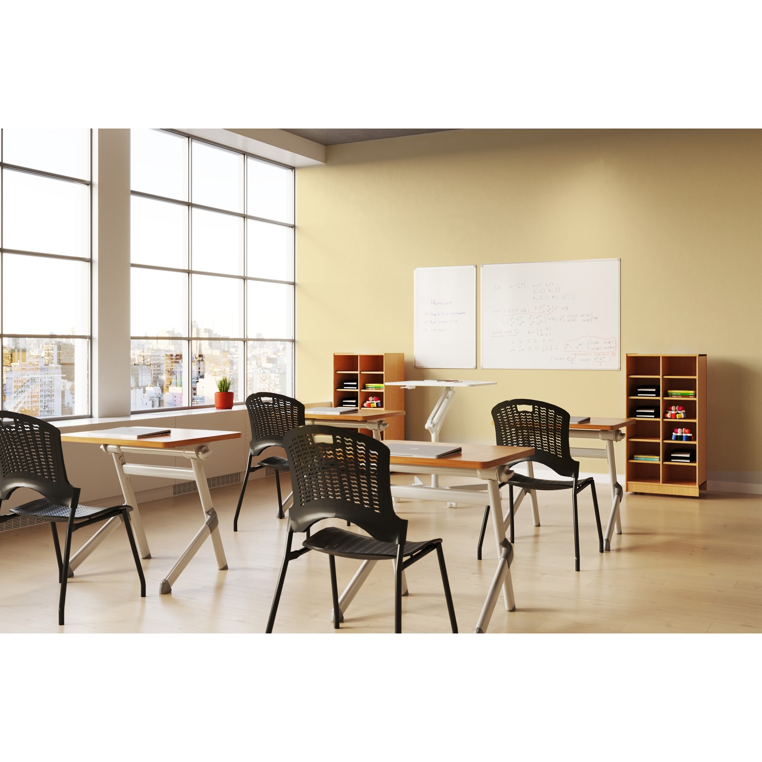 WorkPro Porcelain Magnetic Dry-Erase Whiteboard, 36in x 48in, Aluminum Frame With Silver Finish - Image 6