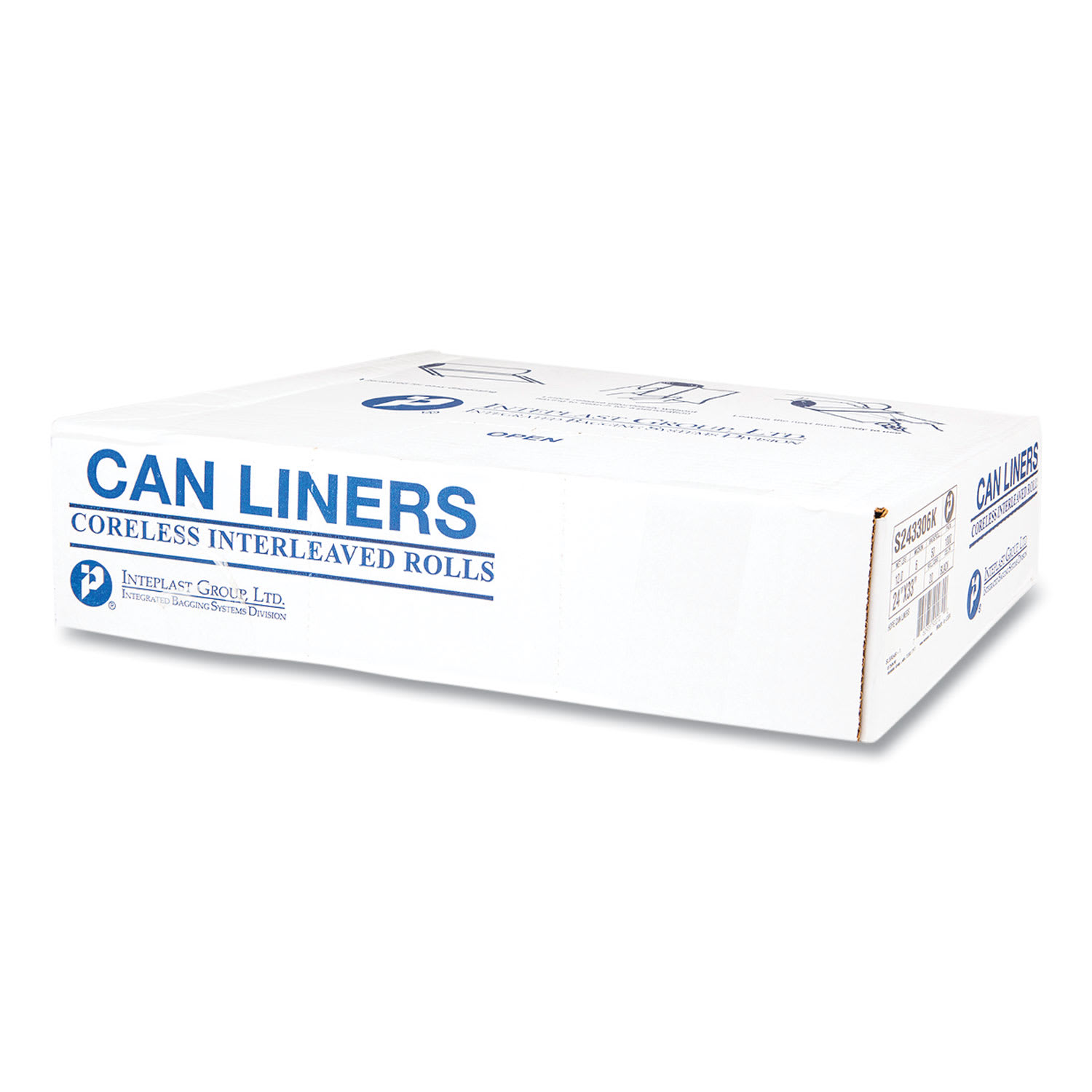 Inteplast Group High-Density Commercial Can Liners, 16 gal, 6 mic, 24in x 33in, Black, Interleaved Roll, 50 Bags/Roll, 20 Rolls/Carton - Image 4