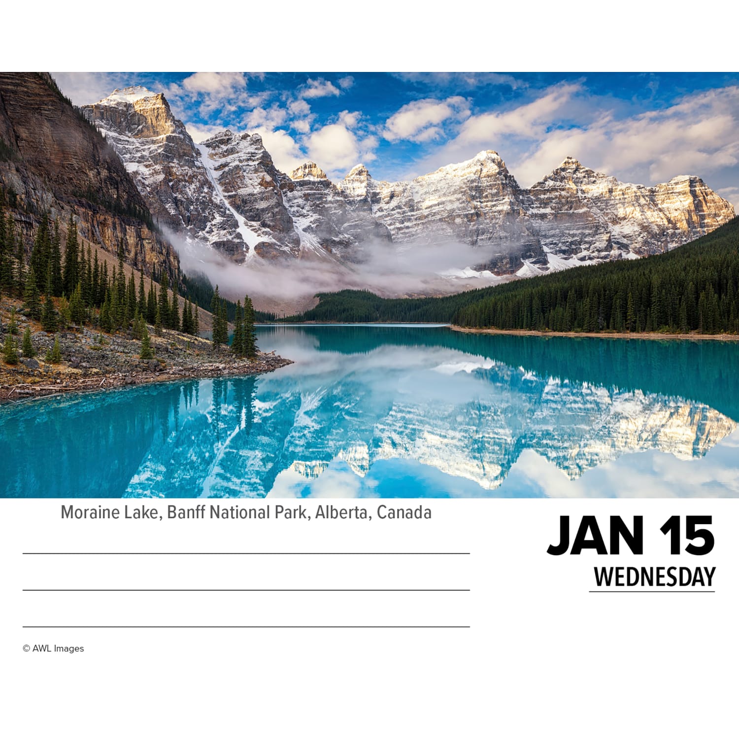 2025 Willow Creek Press Daily Desk Box Calendar, Travel, 5-1/2in x 6-1/4in, Wanderlust Travel, January To December, 41086 - Image 3