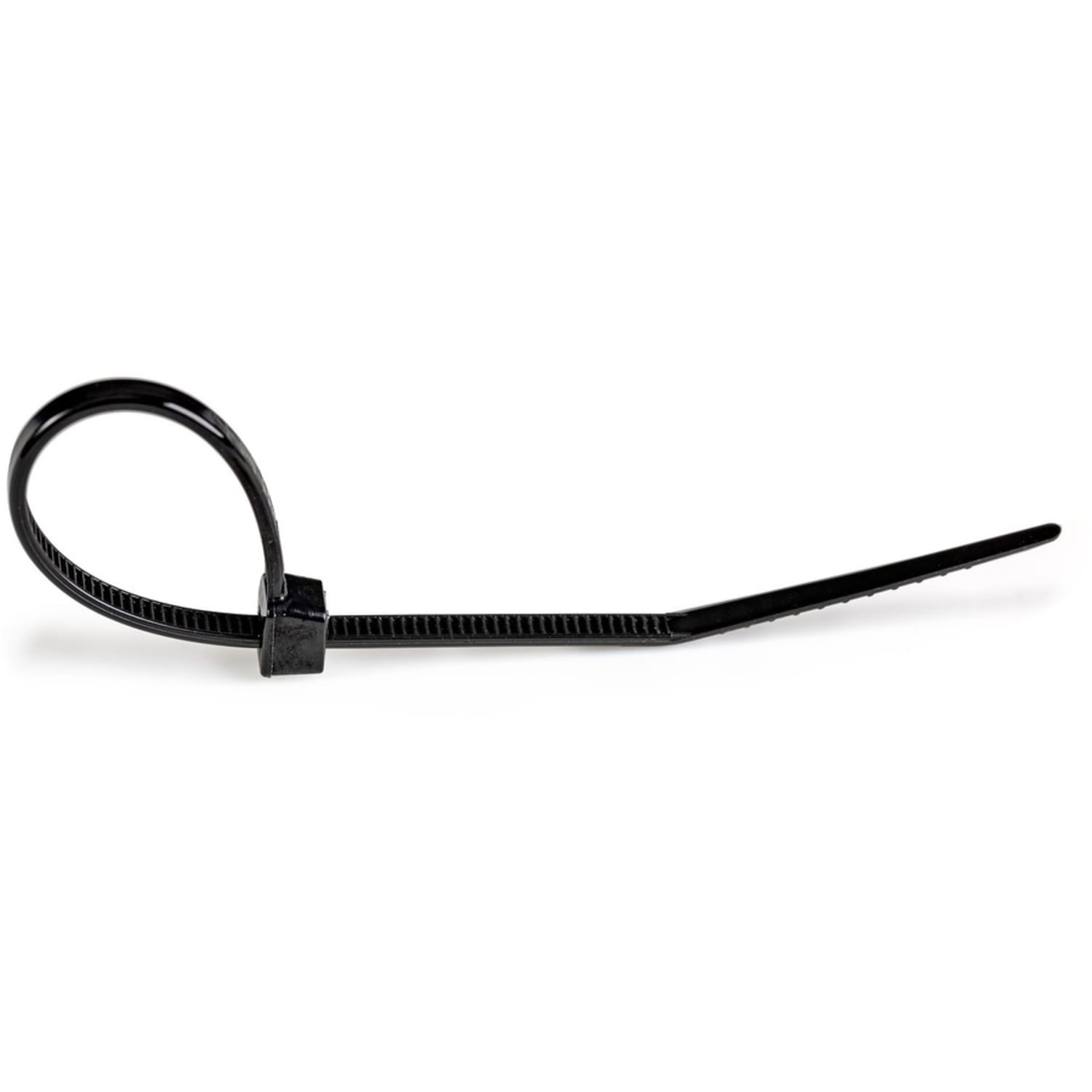 StarTech.com 100 Pack 4in Cable Ties - Black Small Nylon/Plastic Zip Ties Adjustable Network Cable Wraps UL TAA - Image 3