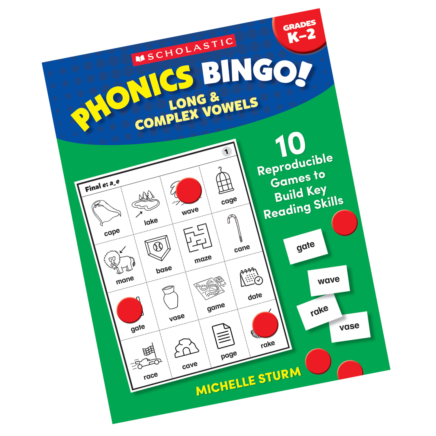 Scholastic Teaching Solutions Phonics Bingo Activity Book, Long & Complex Vowels, Kindergarten to Grade 2 - Image 3