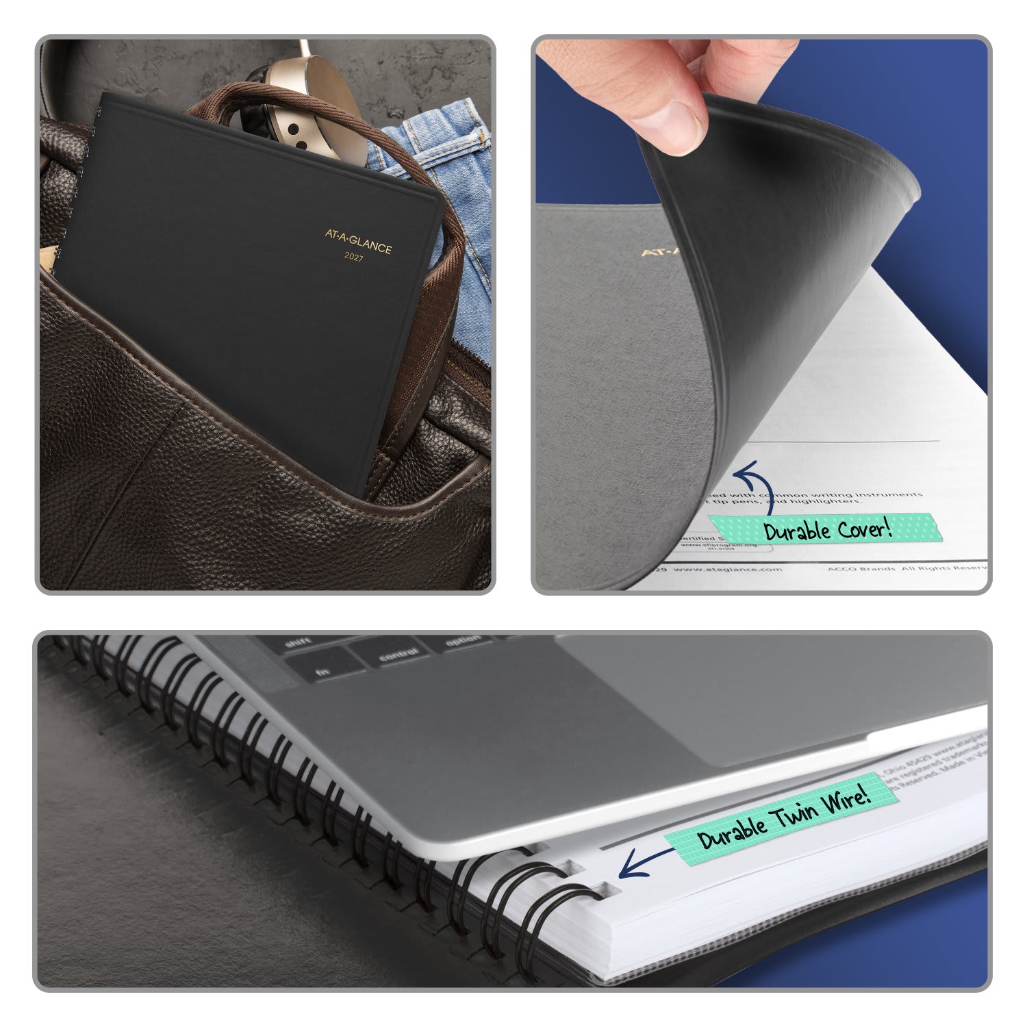 AT-A-GLANCE 2027 Two Person Daily Appointment Book, Black, Large, 8in x 11in - Image 5