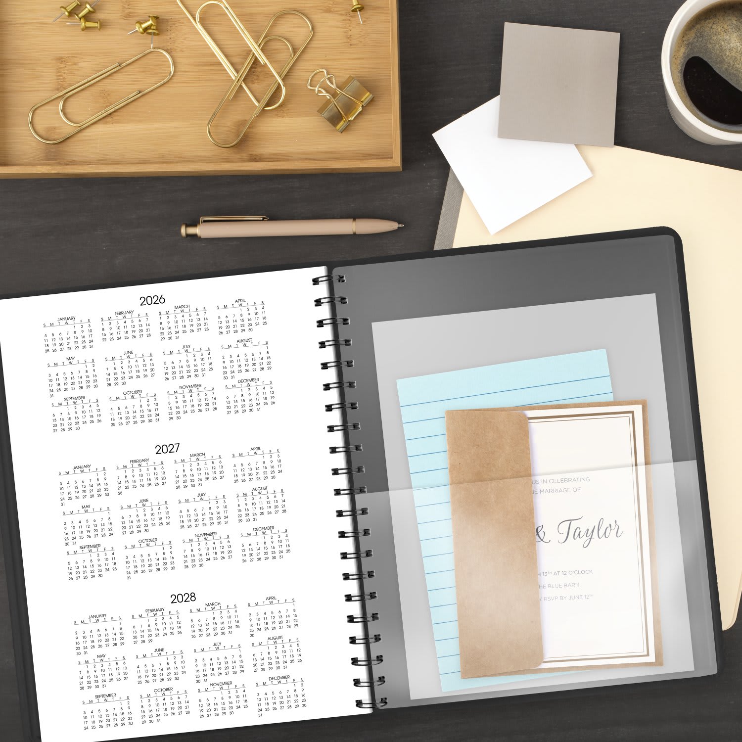 AT-A-GLANCE 2027 Two Person Daily Appointment Book, Black, Large, 8in x 11in - Image 6