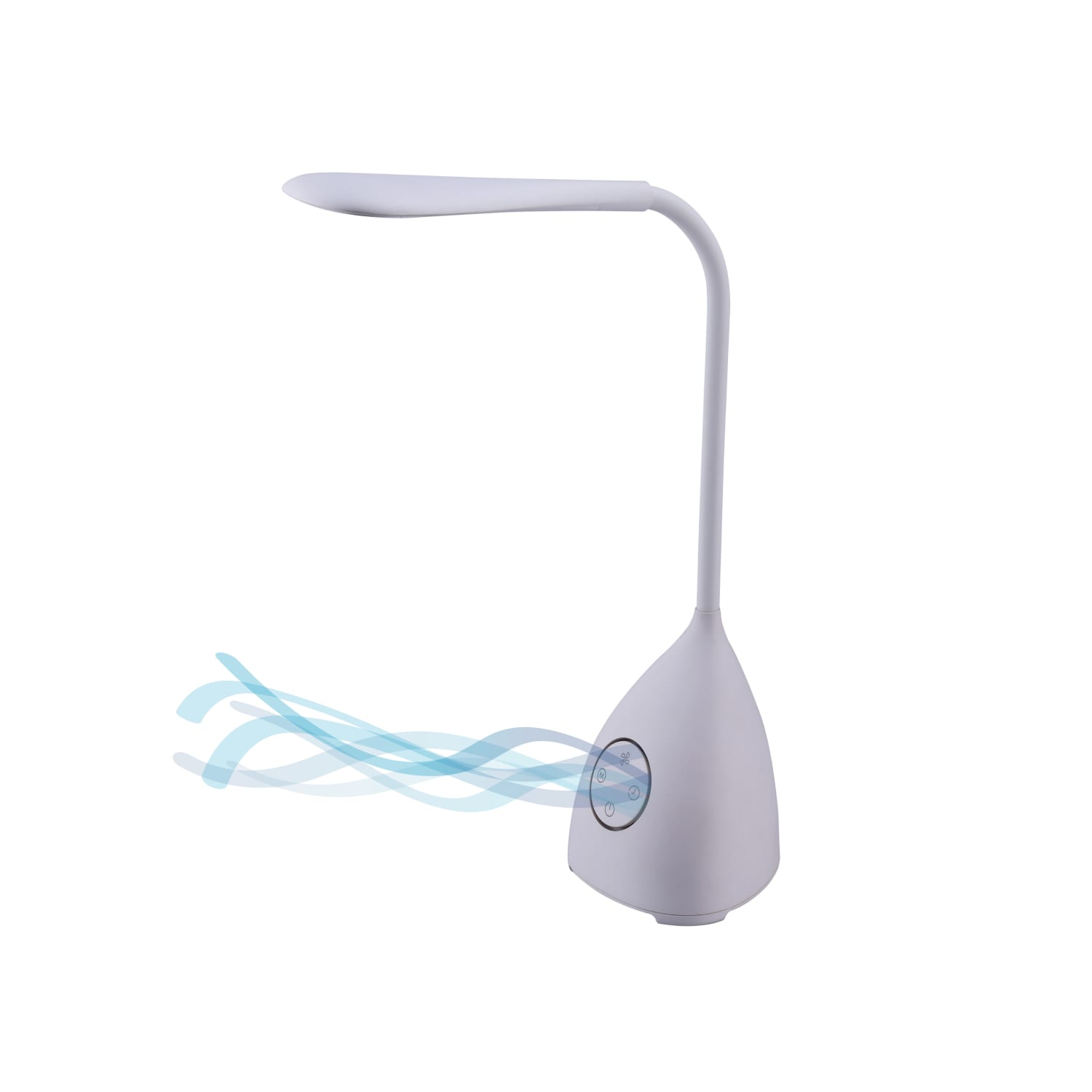 Bostitch Office Fan LED Desk Lamp, 14-1/2inH, White - Image 3