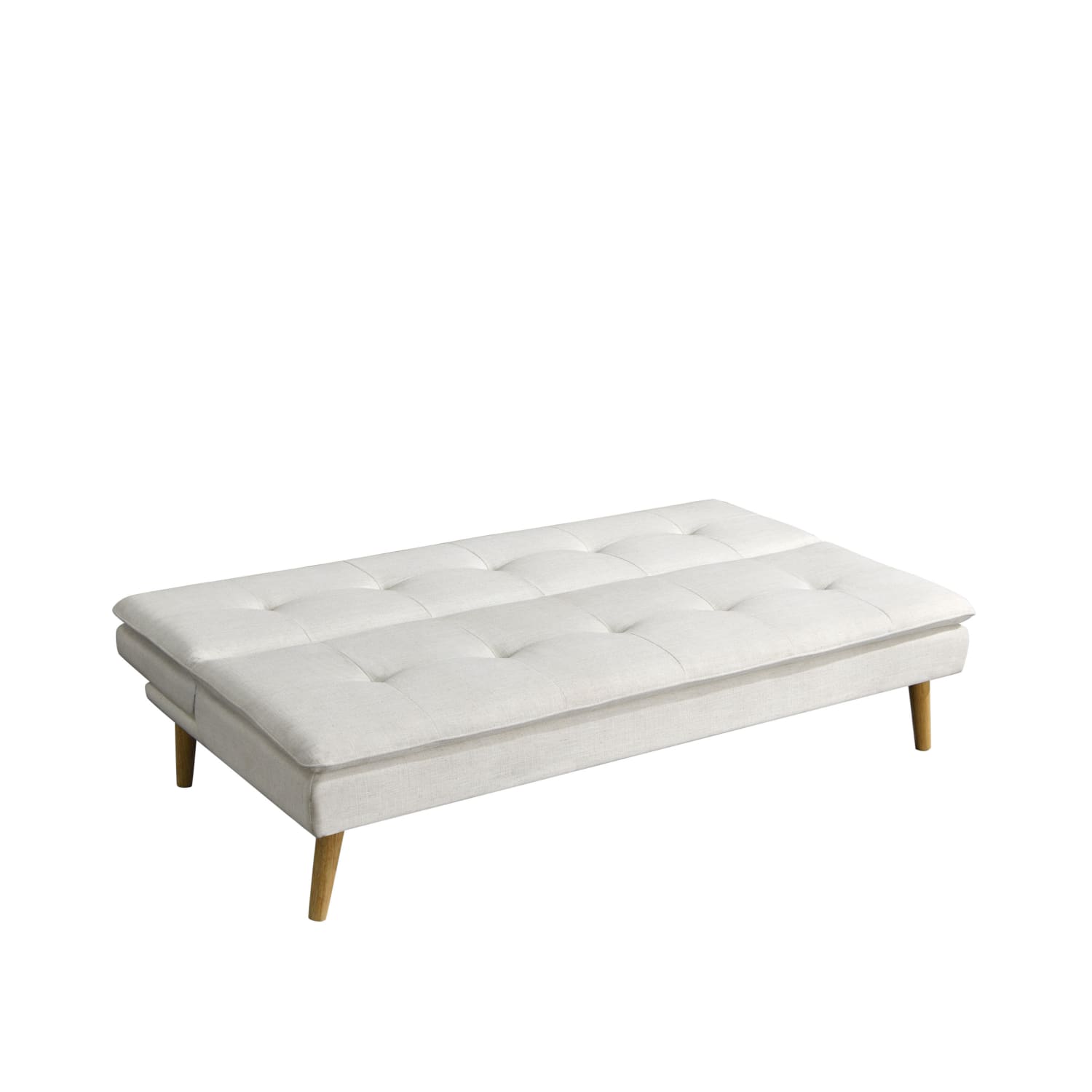 Serta Tristan Convertible Futon, 29-1/3inH x 66-1/3inW x 31-1/3inD, Cream - Image 6