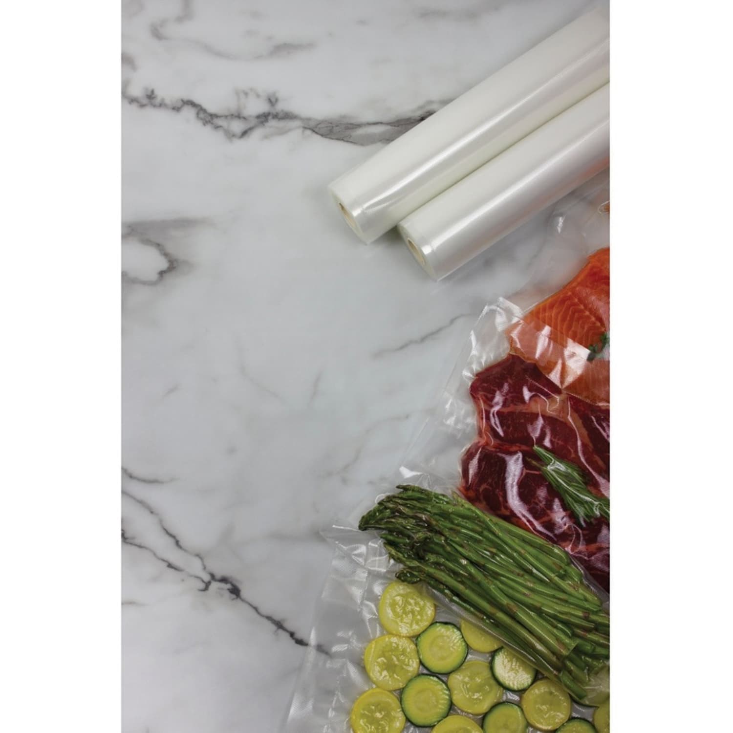 Nesco Vacuum Sealer Rolls, 5-7/16in x 11-7/16in, Clear, Pack Of 2 Rolls - Image 4