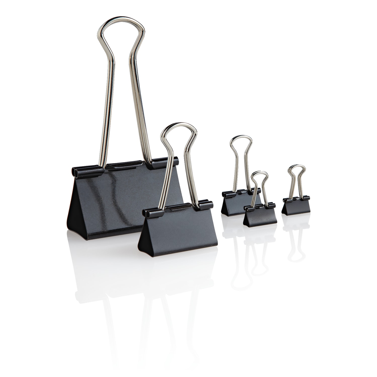 Office Depot Brand Heavy-Duty Binder Clips, Large, 2in Wide, 1in Capacity, Black, Box Of 48 - Image 4