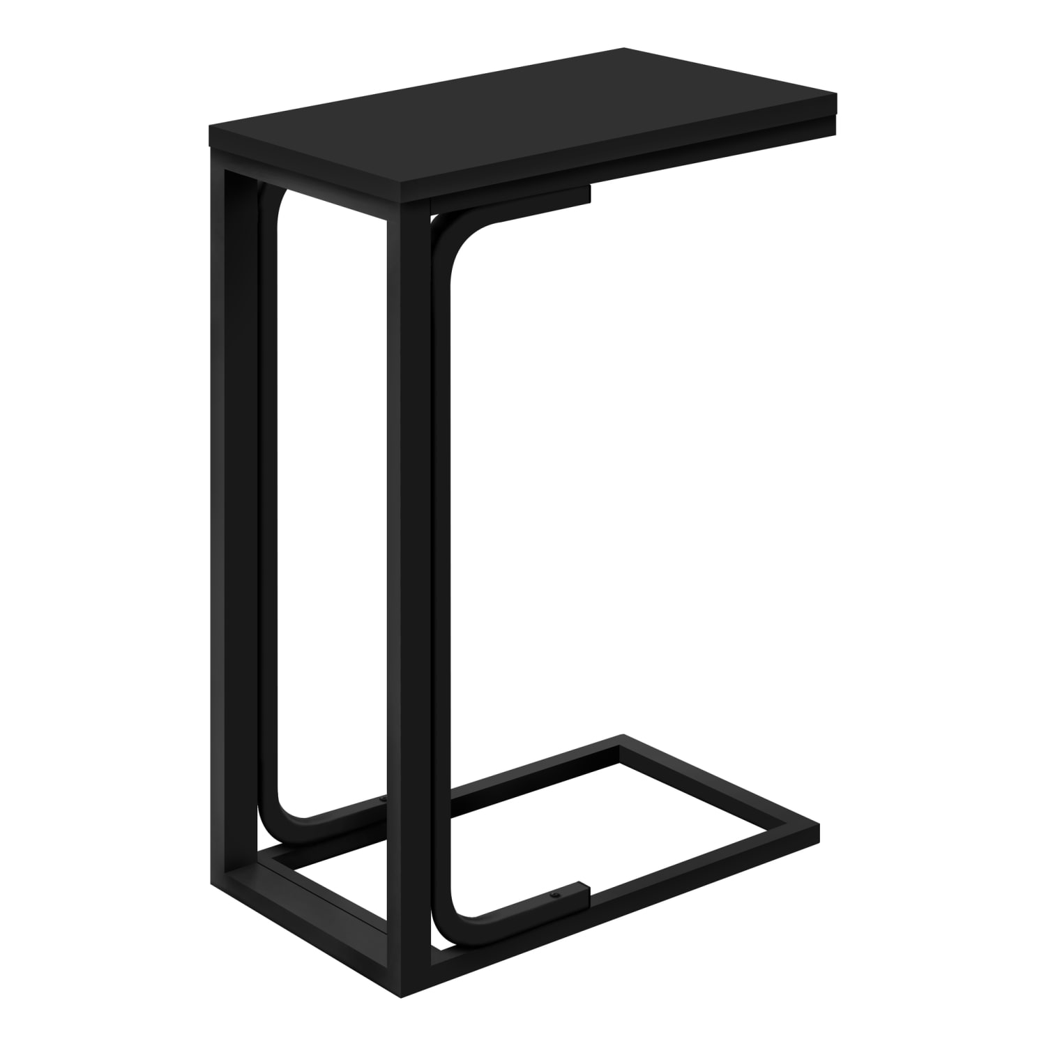 Monarch Specialties Muller C-Shaped Accent Table, 24-3/4inH x 16inW x 9inD, Black - Image 6