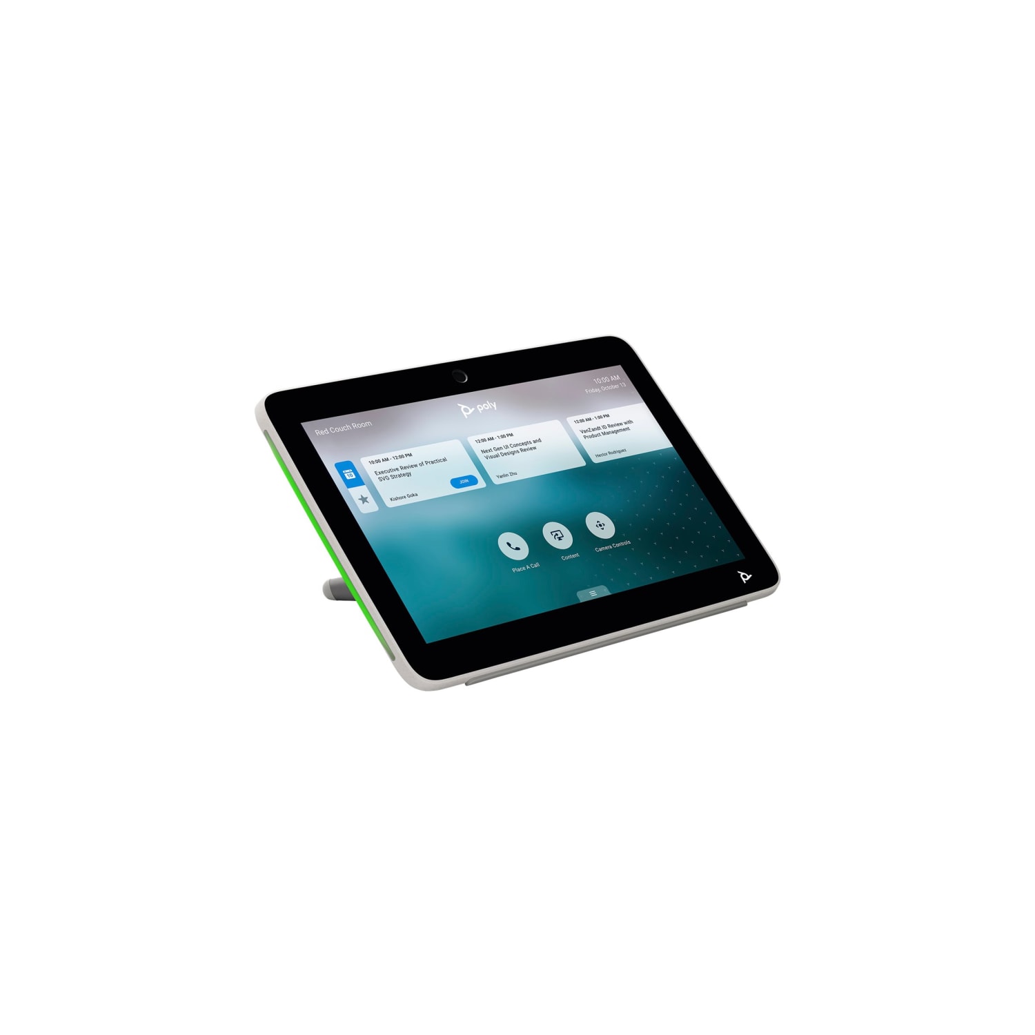 HP Poly TC10 - Without power cord - touch controller - Certified for Zoom Rooms - white - Image 4