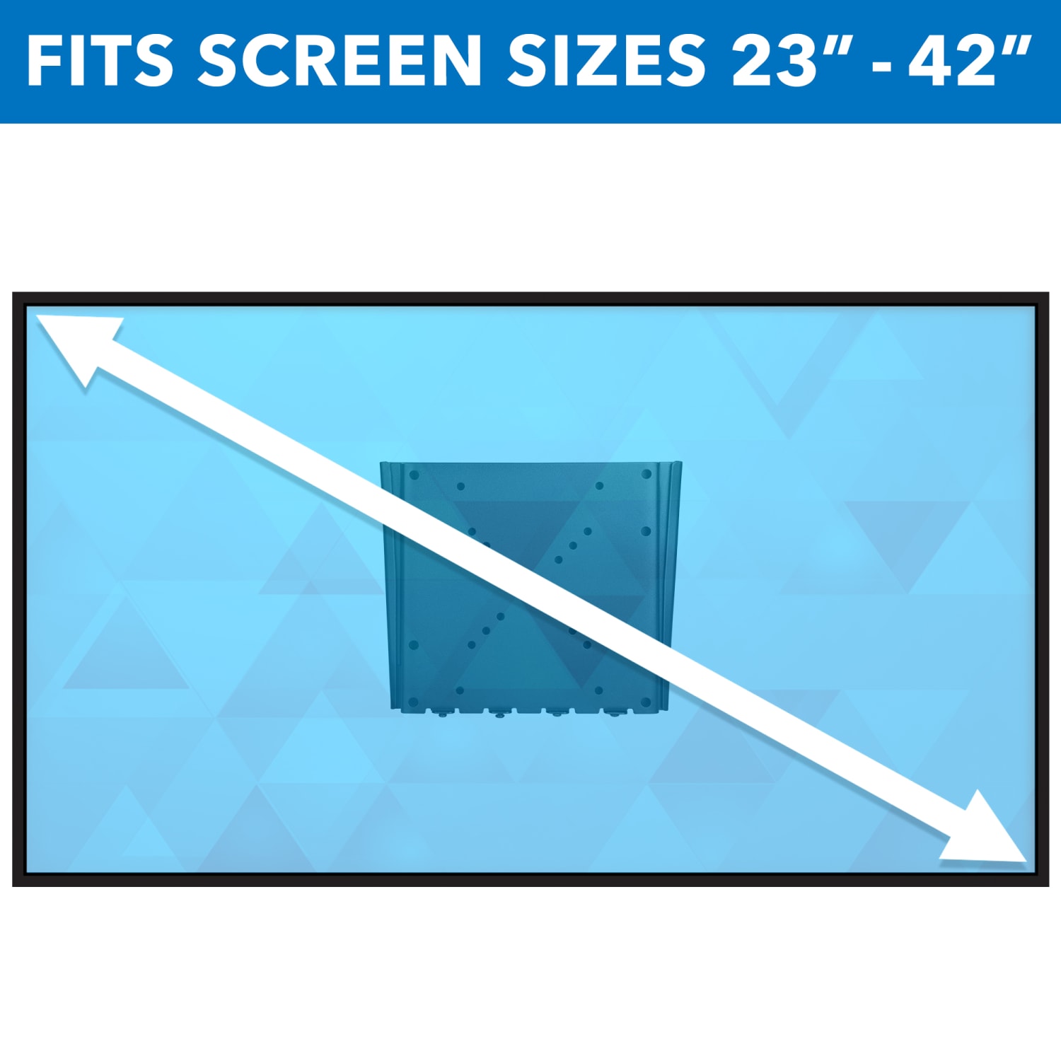 Mount-It! MI-306 Low-Profile Fixed TV Mount, Black - Image 4