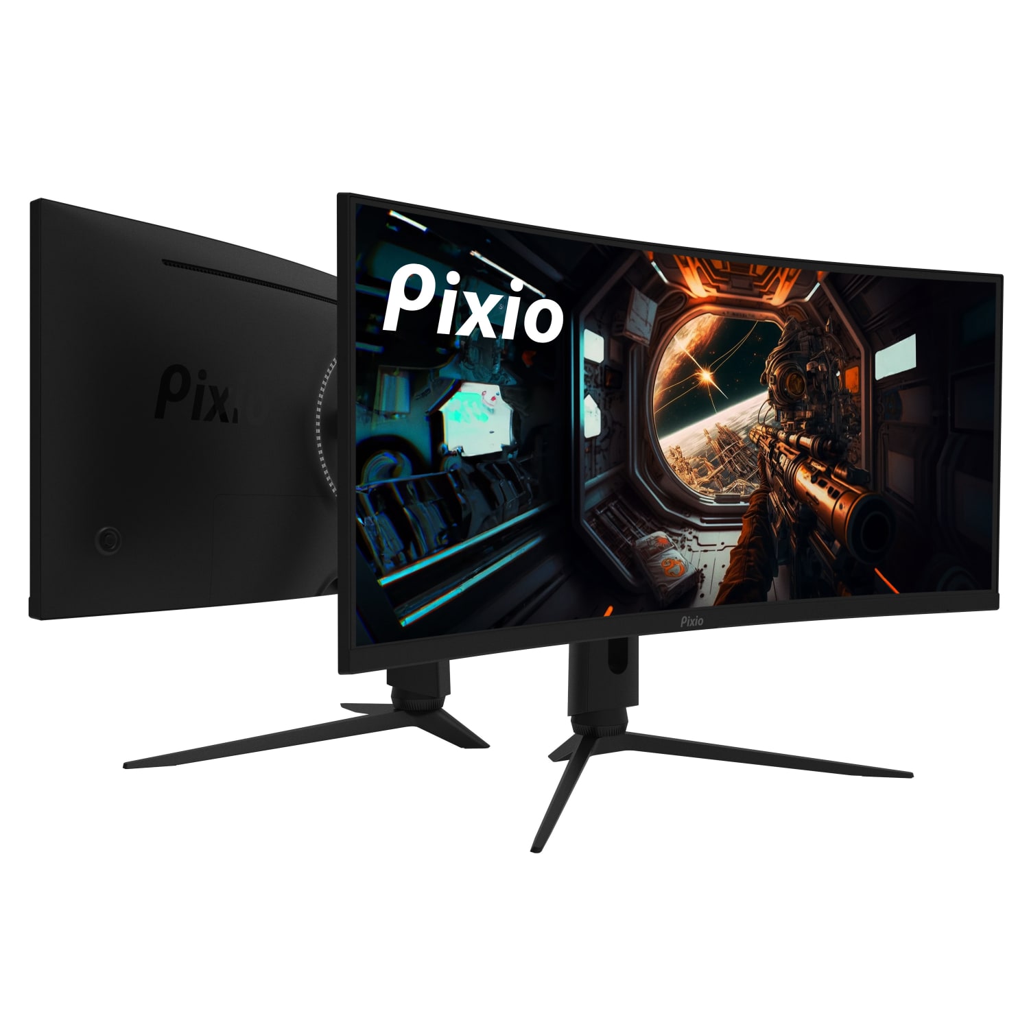 Pixio PXC348C 34in Ultra Wide QHD VA LED Curved Gaming Monitor, FreeSync - Image 3