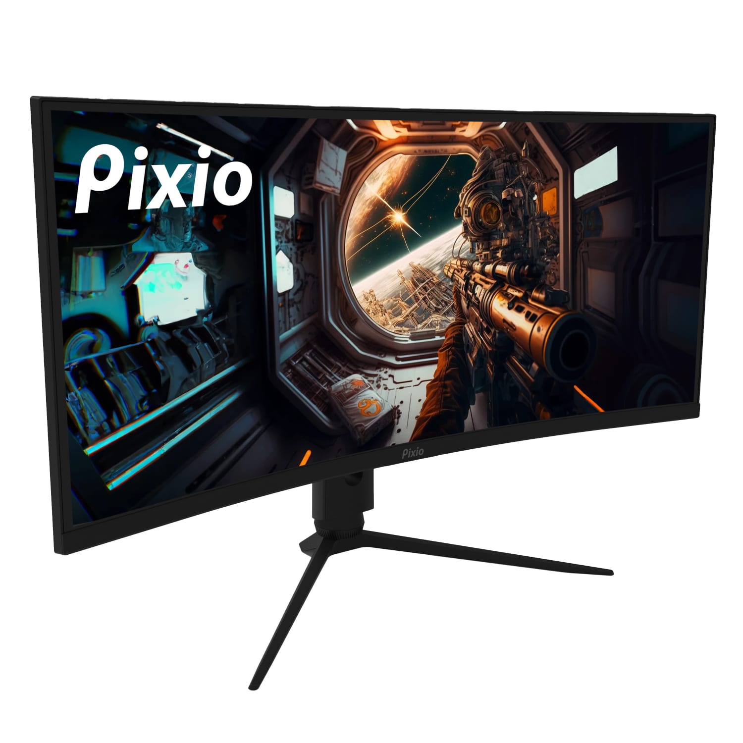 Pixio PXC348C 34in Ultra Wide QHD VA LED Curved Gaming Monitor, FreeSync - Image 4