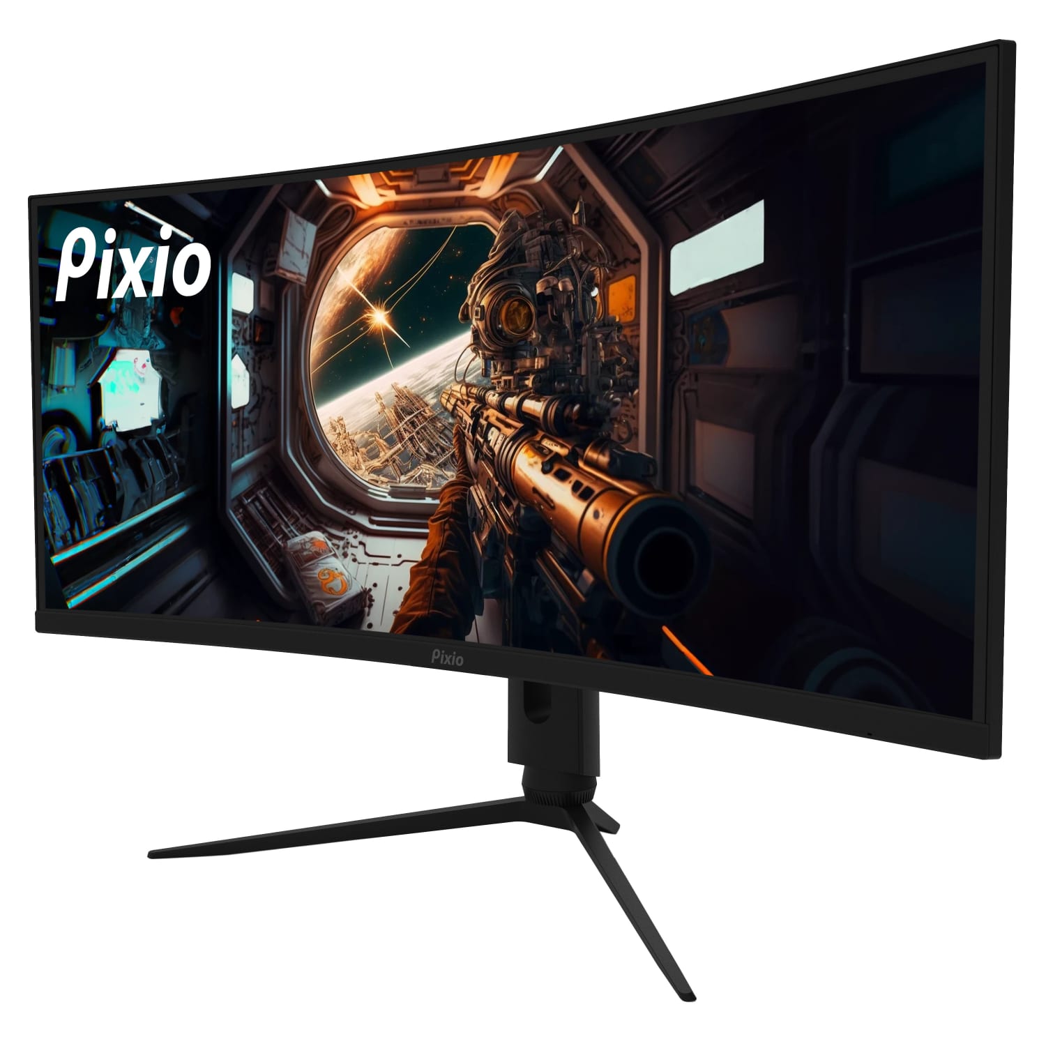 Pixio PXC348C 34in Ultra Wide QHD VA LED Curved Gaming Monitor, FreeSync - Image 5