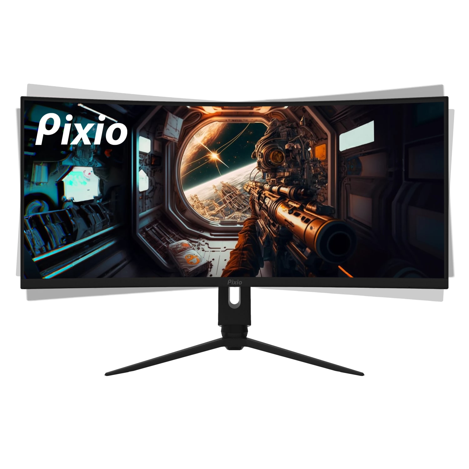 Pixio PXC348C 34in Ultra Wide QHD VA LED Curved Gaming Monitor, FreeSync - Image 6