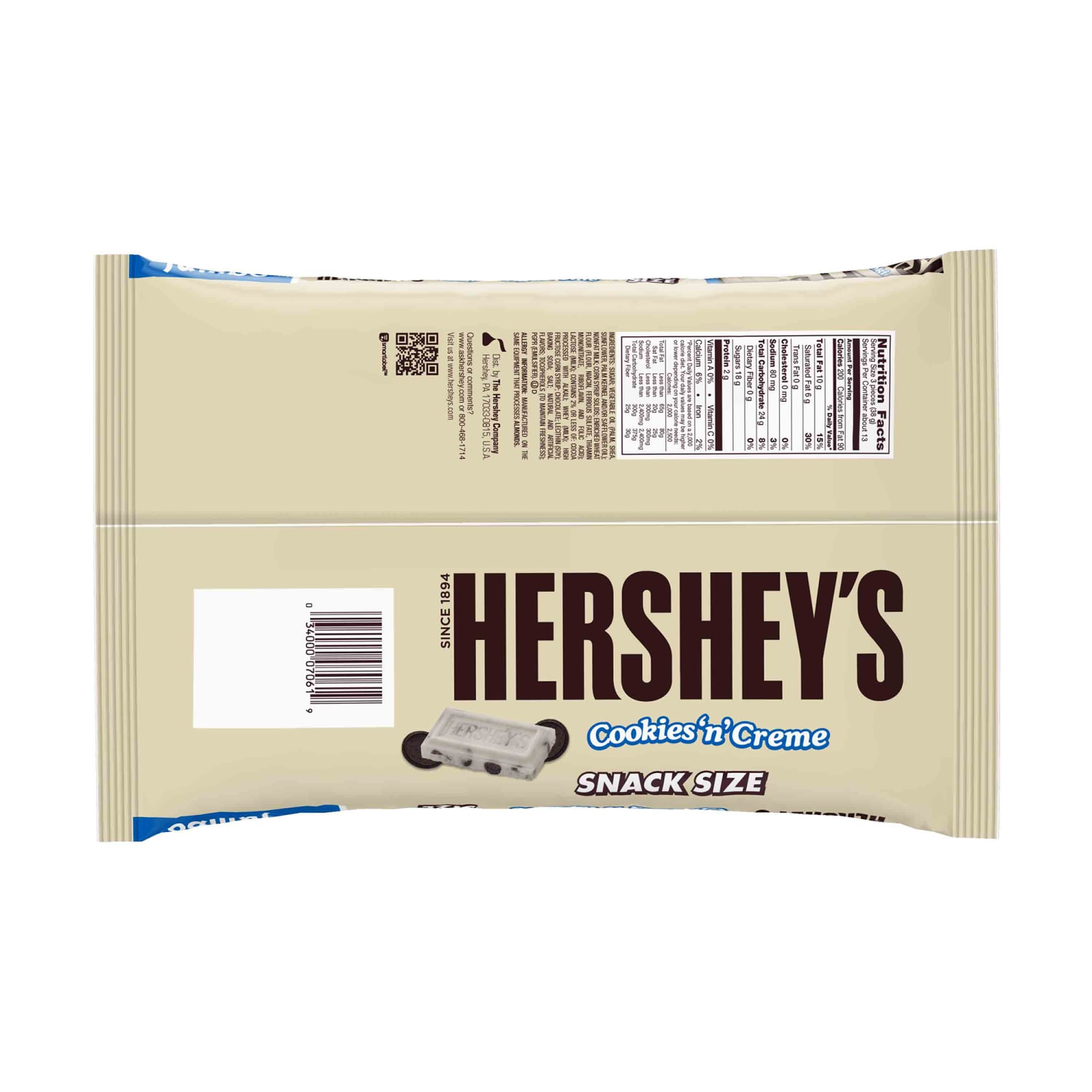 Hersheys Cookies "n Creme Snack-Size Treats, 17.1-Oz Bulk Container, Pack Of 2 - Image 3