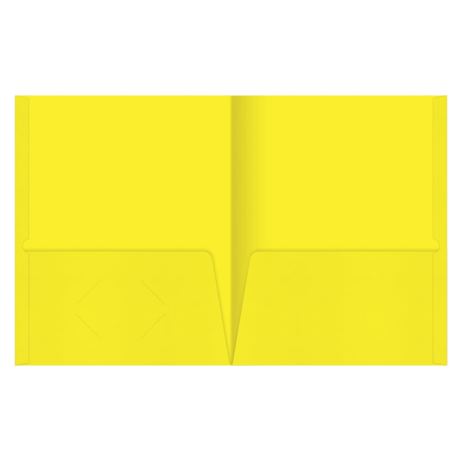 Office Depot Brand 2-Pocket Paper Folders, Yellow, Pack Of 25 - Image 3