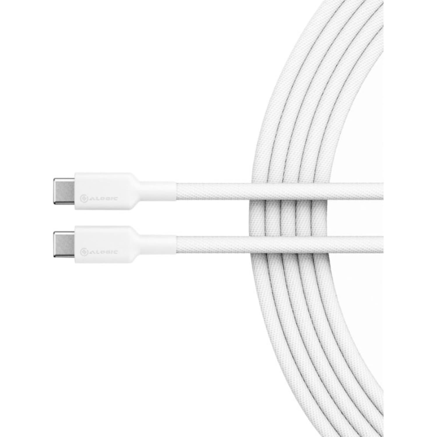ALOGIC Elements Pro - USB cable - 24 pin USB-C (M) to 24 pin USB-C (M) - USB 2.0 - 5 A - 6.6 ft - white - Image 3